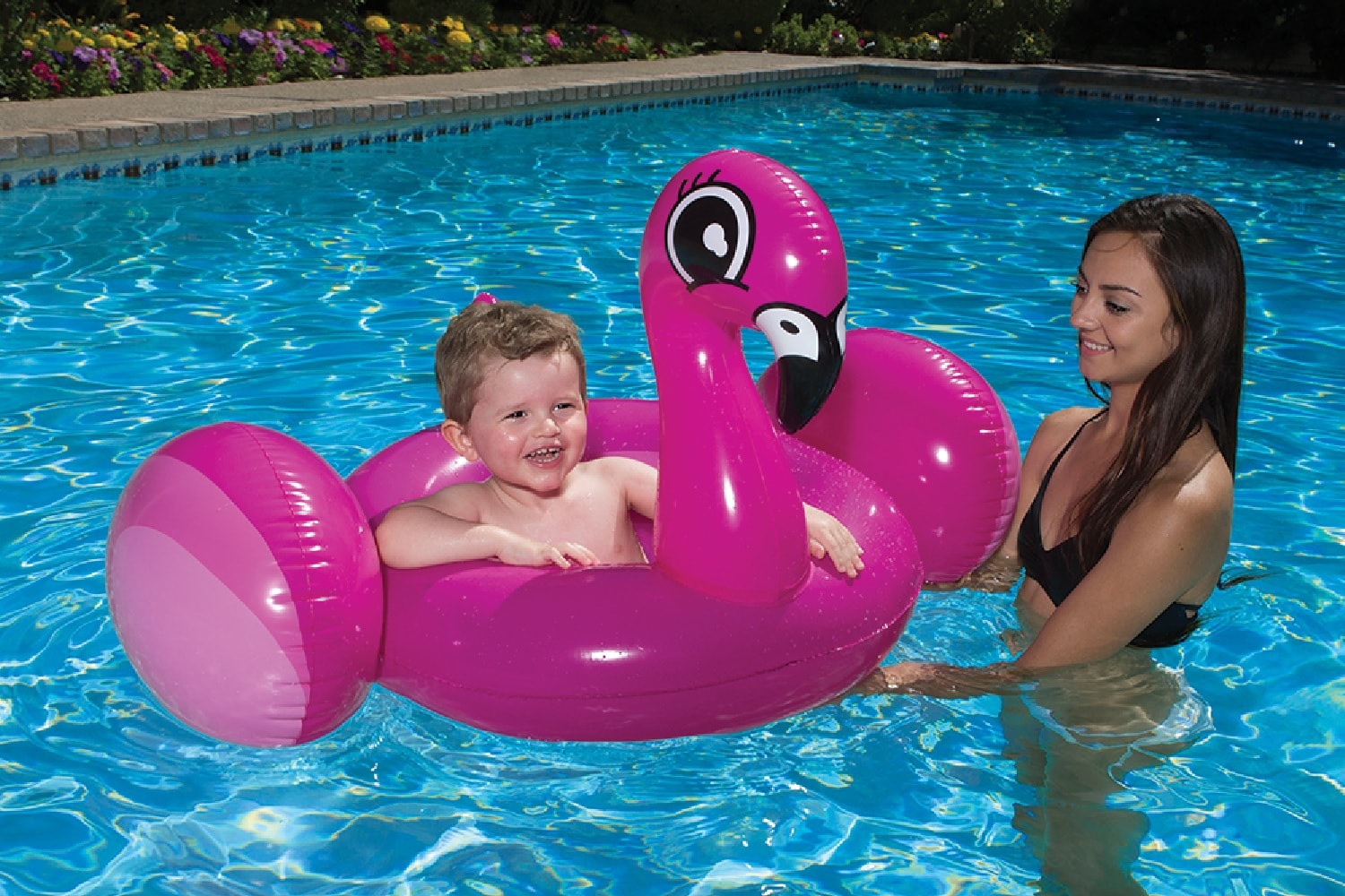 Poolmaster 81539 27-in x 40-in 1 -Seat PINK Infant float