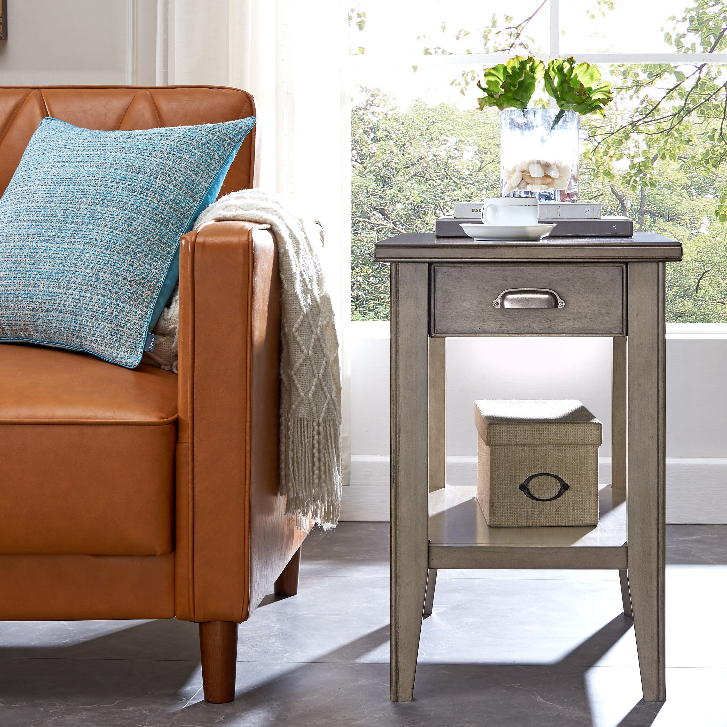 leick laurent end table