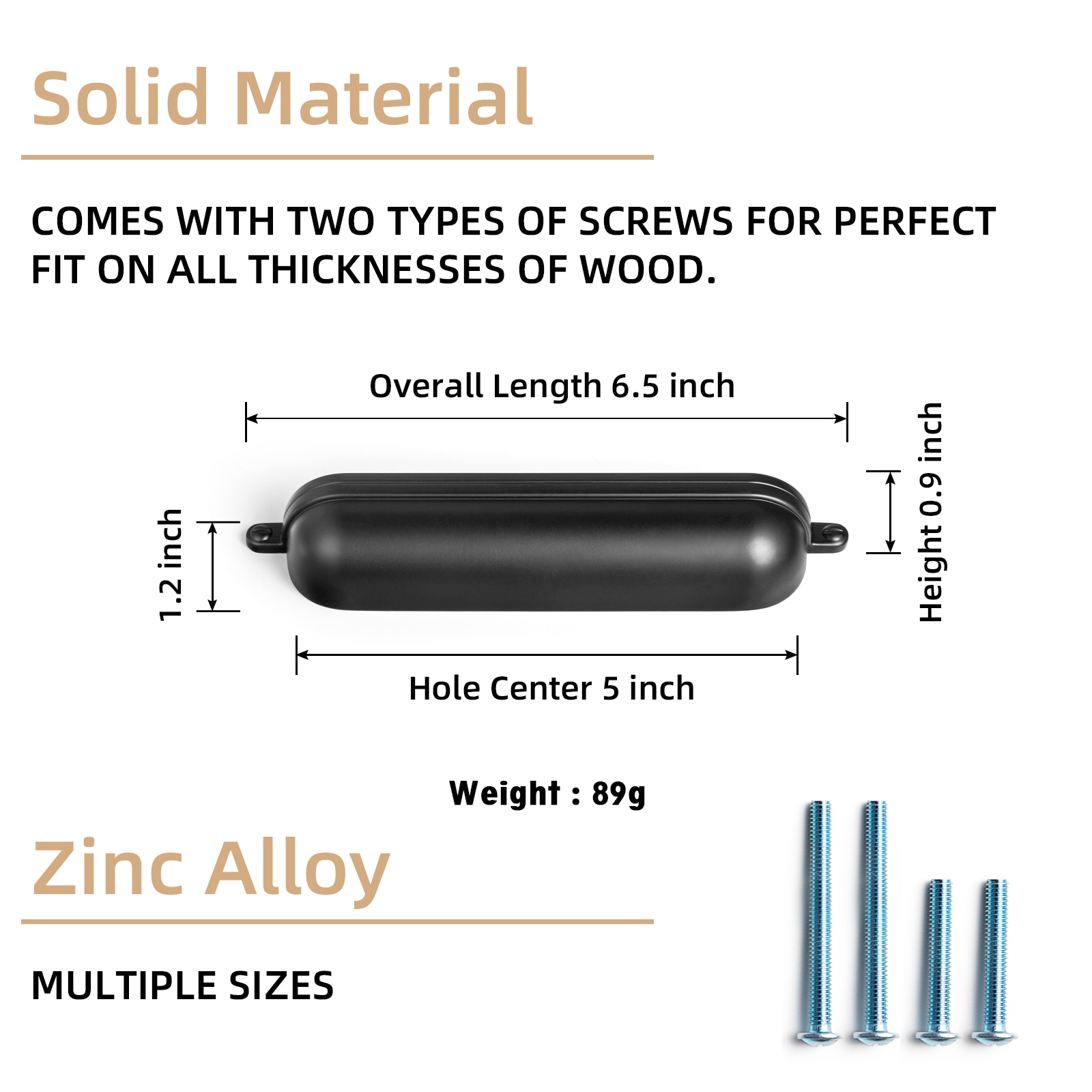 Miaokesen 9629B-128 Cabinet-Pulls - View #2