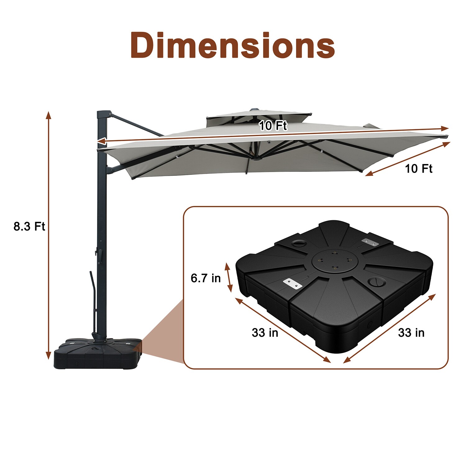 Mondawe OD01MYD1010GY Umbrellas-2 - View #11