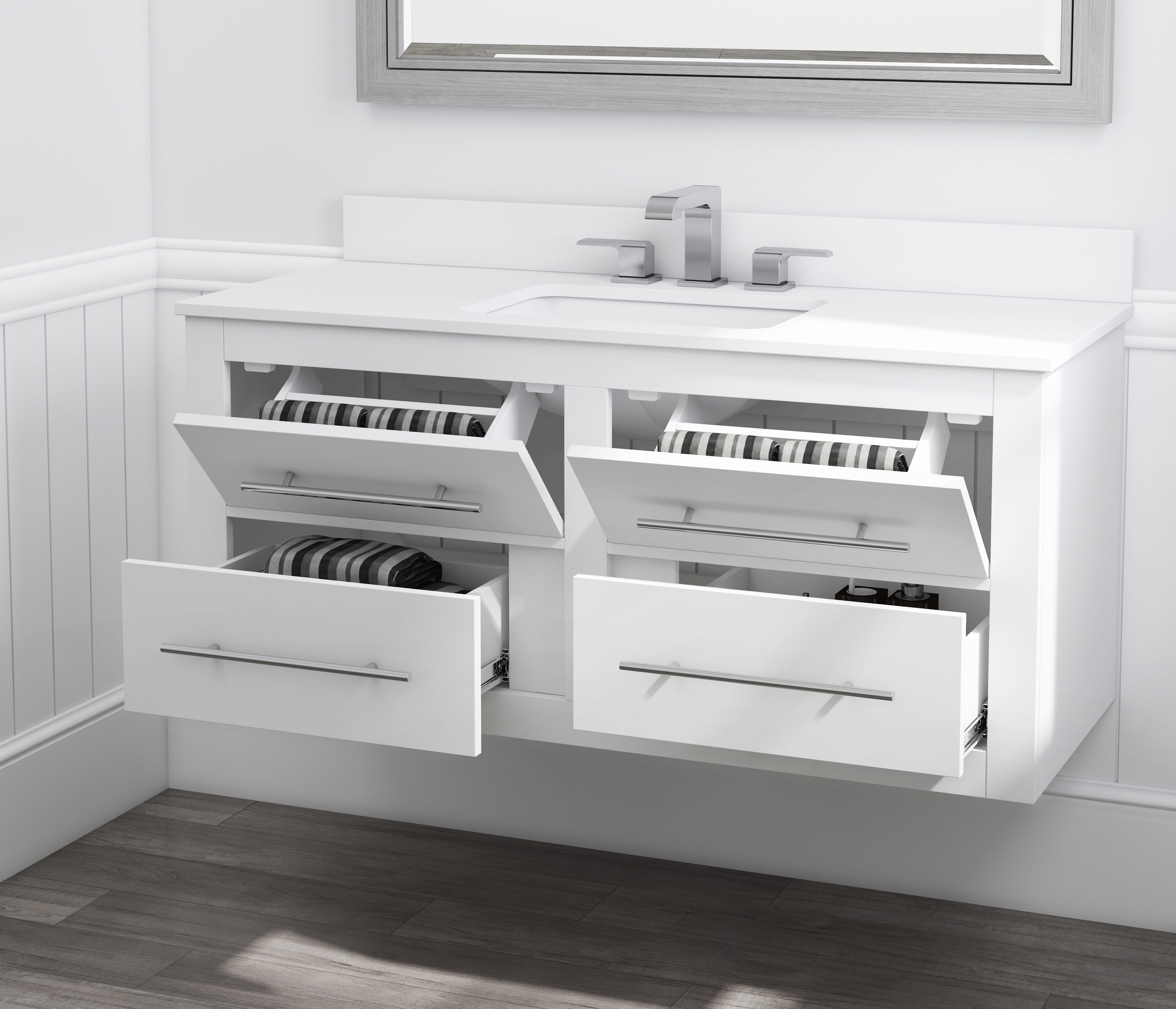 allen + roth LWS48HWV Bath-Vanity-Combo - View #5