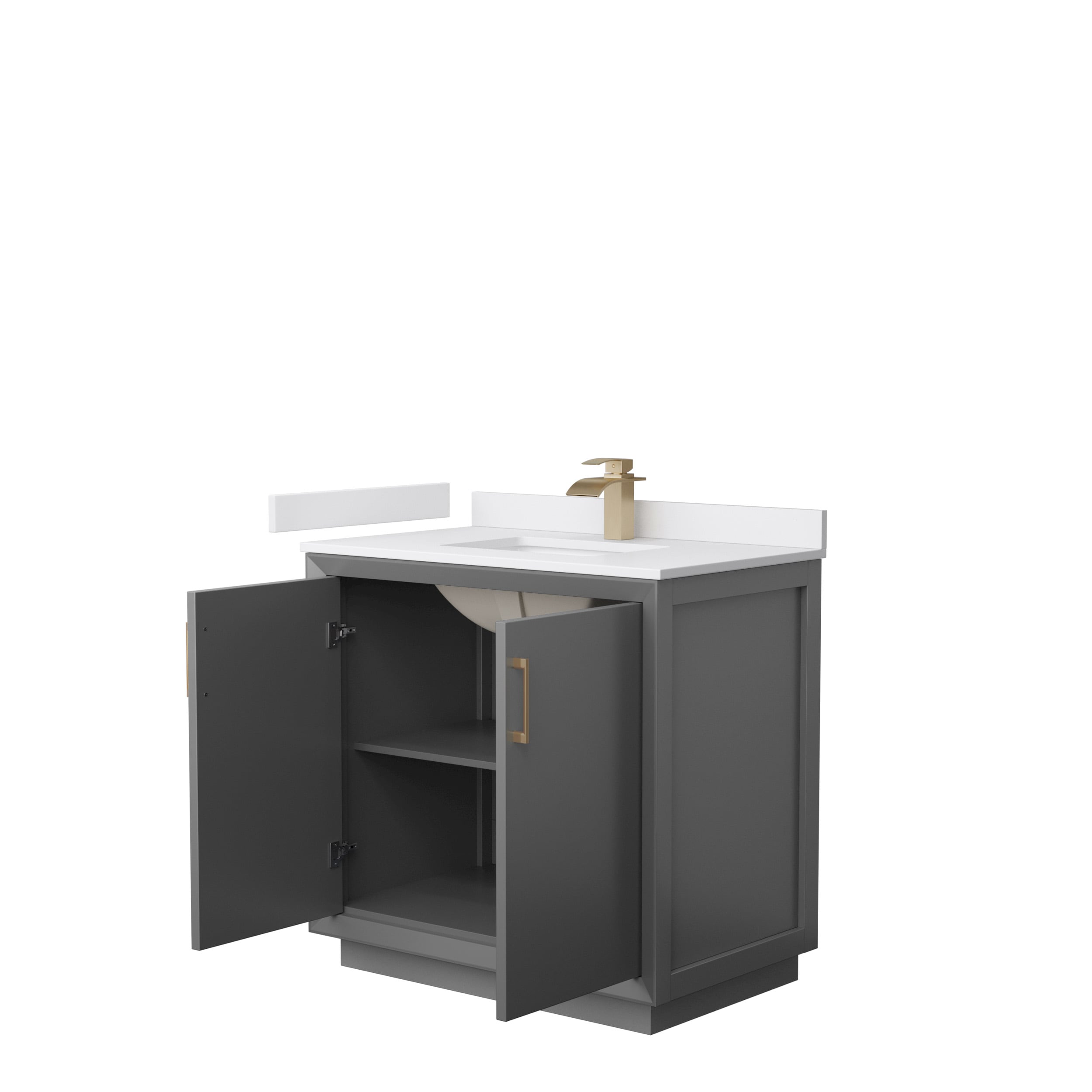 Wyndham Collection WCF414136SGZWCUNSMXX Bath-Vanity-Combo - View #2