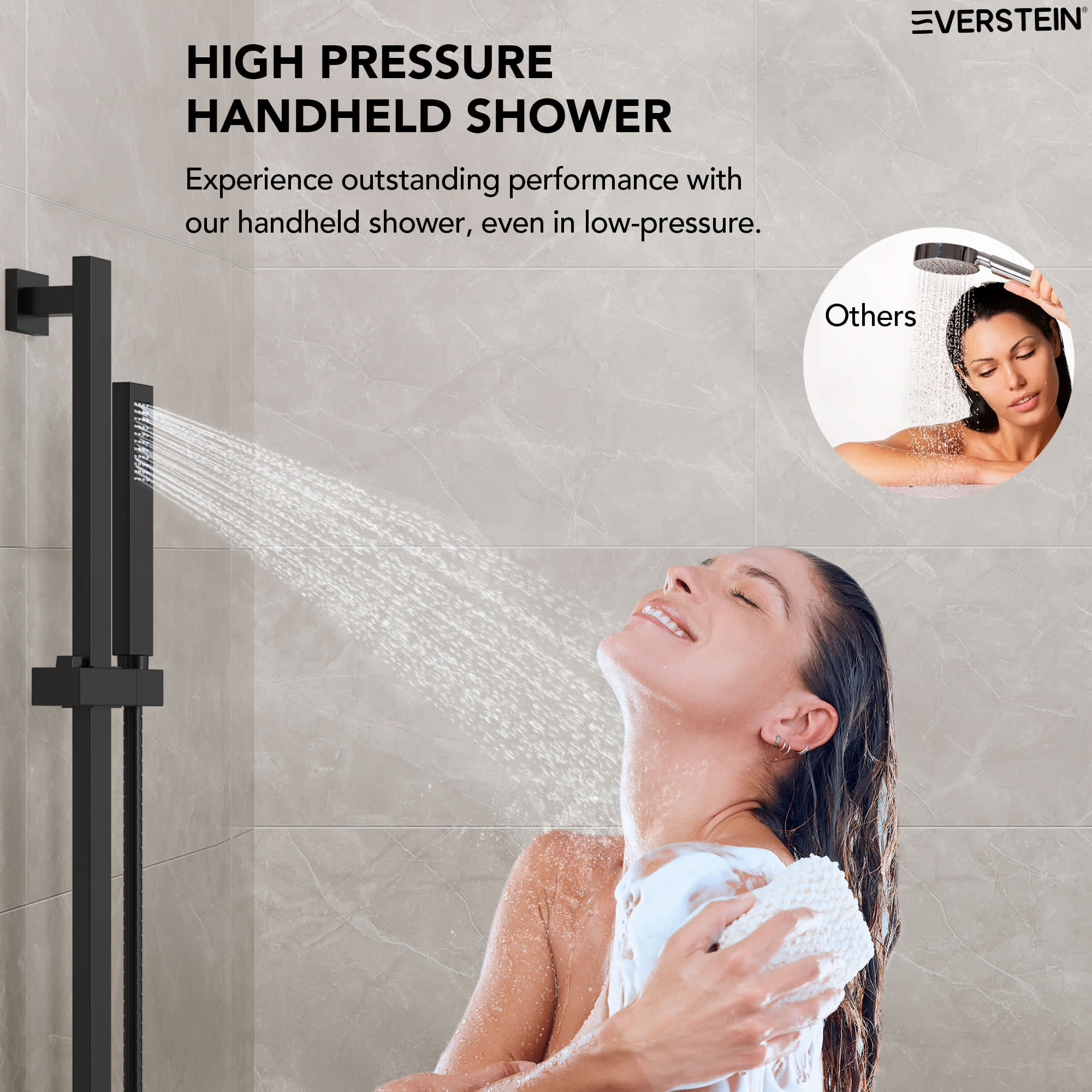 EVERSTEIN SFS-1016A-BK12 Showerhead-Bar-Panels - View #7