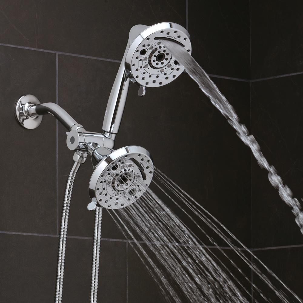 Oxygenics Amp Chrome 120-Spray Dual Shower Head 2-GPM (7.6-LPM)
