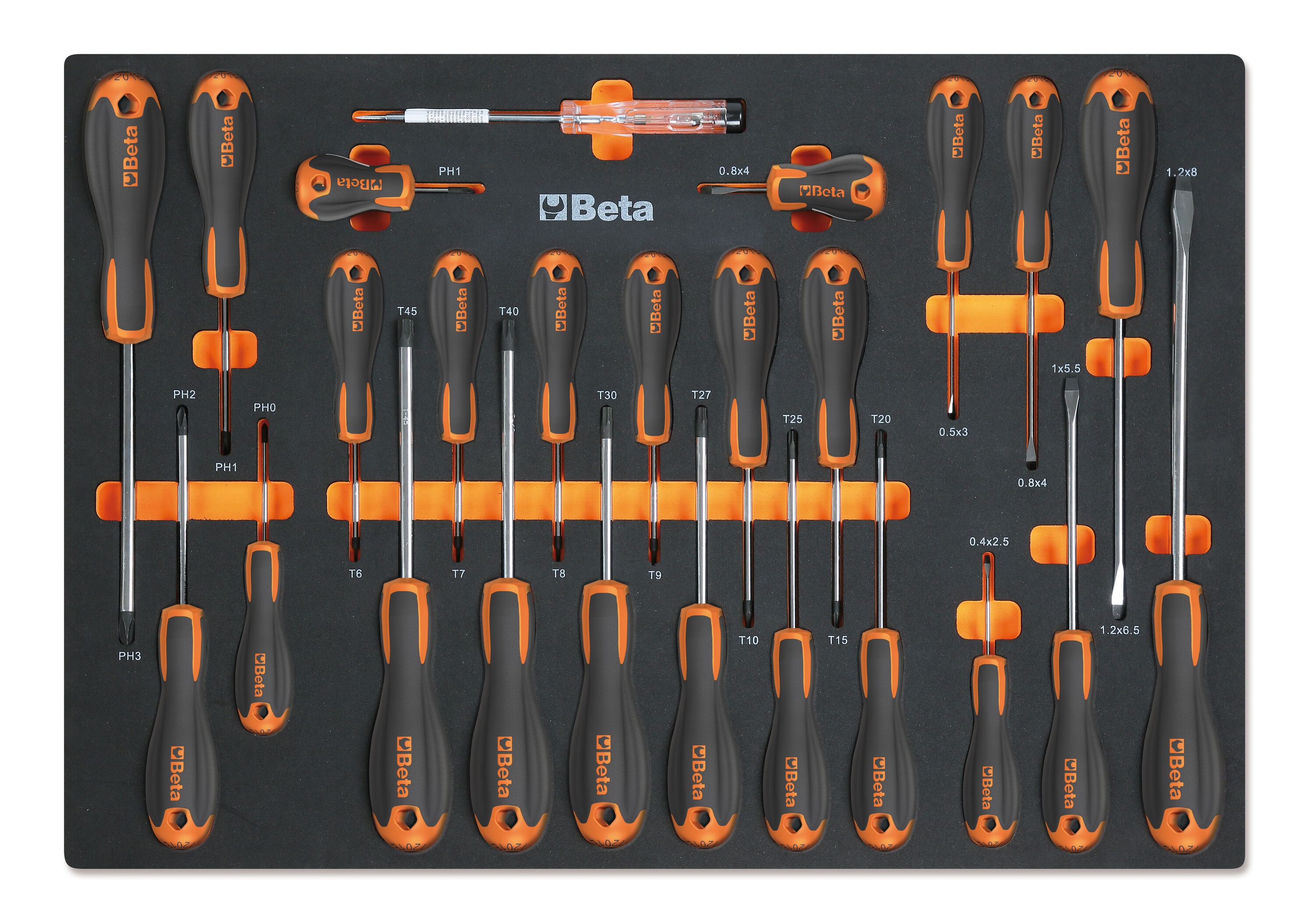 Beta 024580211 25 -Piece 9-in Screwdriver Set