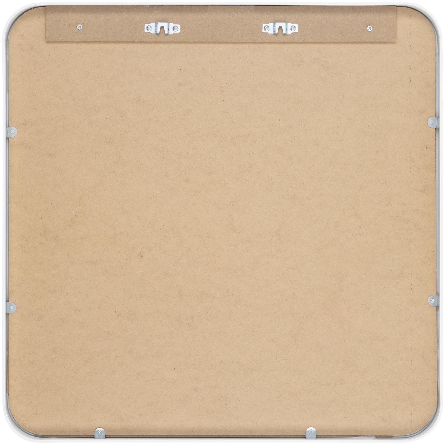 Aranya 24" Square Silver and Gold Aluminum Mirror