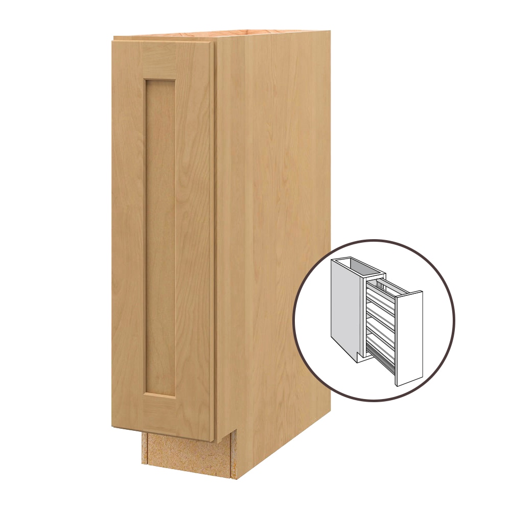 Allen + Roth Aveley 36-in W x 34.5-in H x 24-in D Linen Maple Drawer Base Semi-Custom Cabinet 21363Av