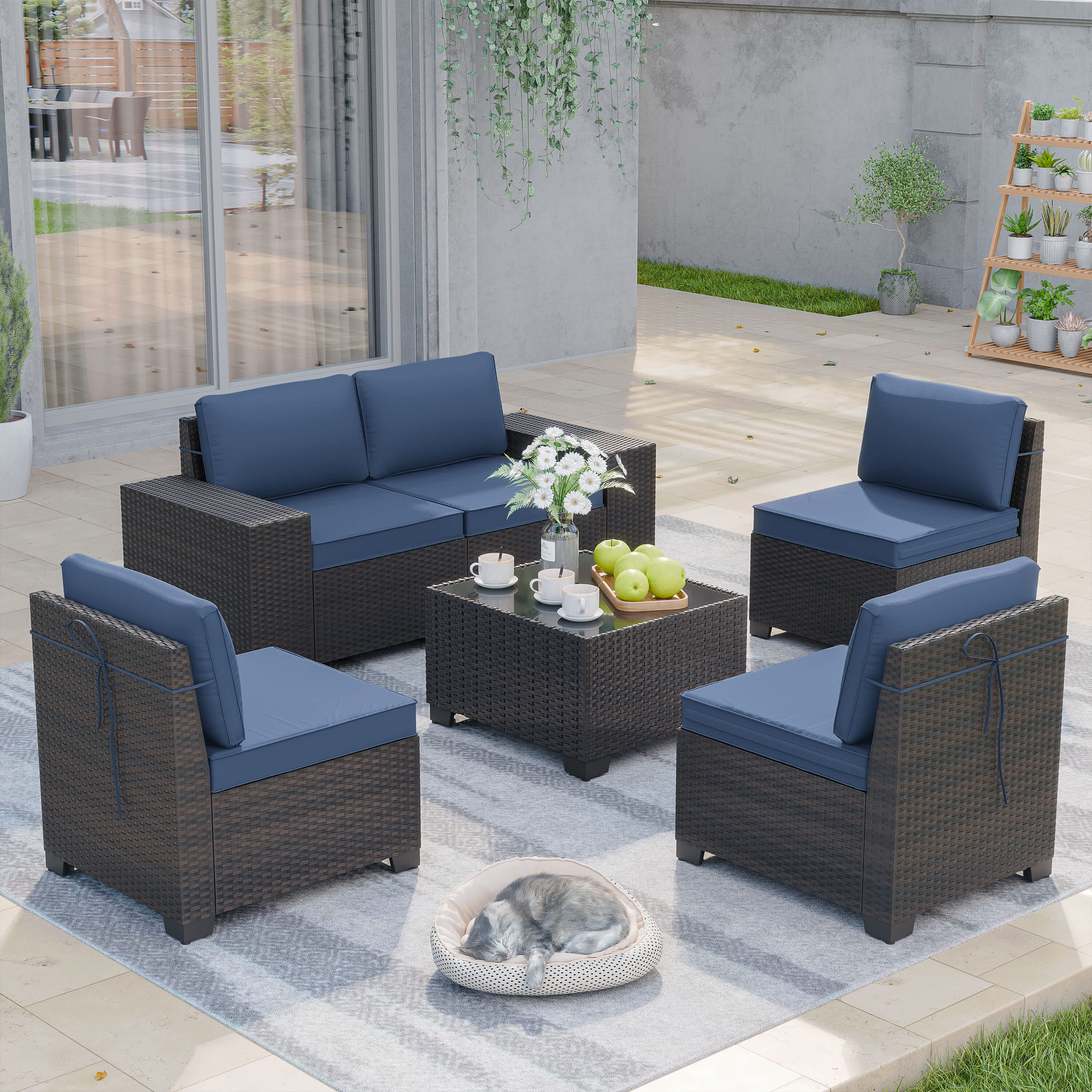 Haxvin HX-RA-6-NY Patio-Conversation-Sets - View #2