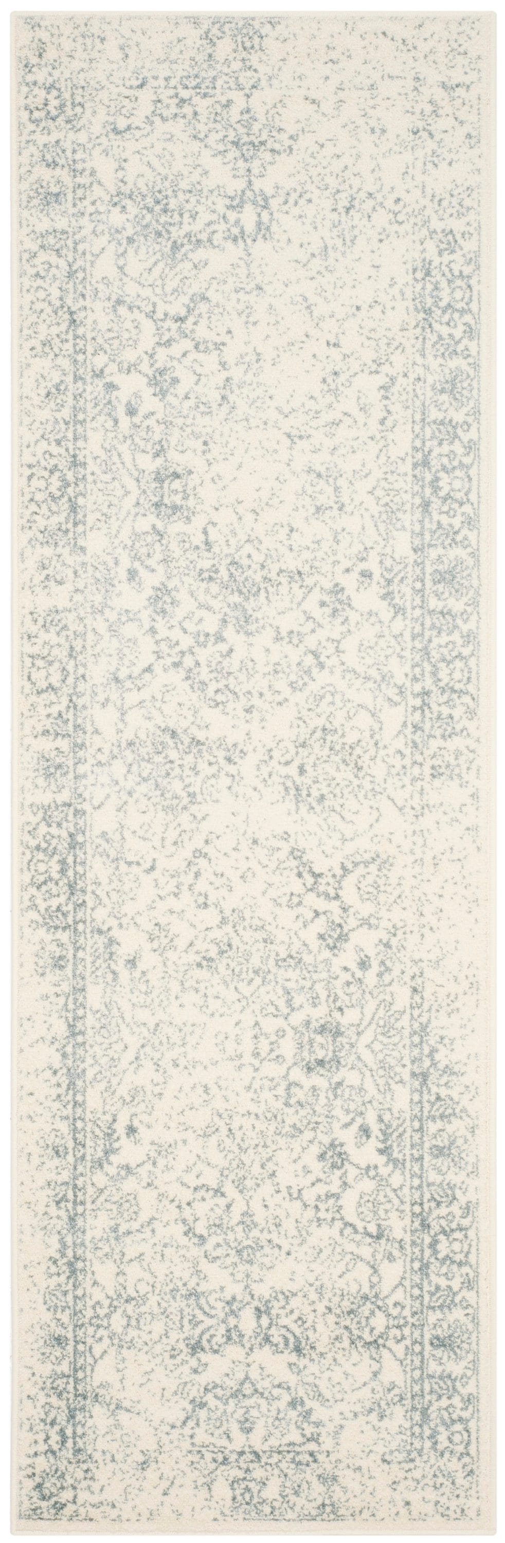 Safavieh ADR109S-280 Adirondack 2 x 8 (ft) Loomed Polypropylene Ivory/Slate Rectangular Indoor Floral/Botanical Vintage Runner rug