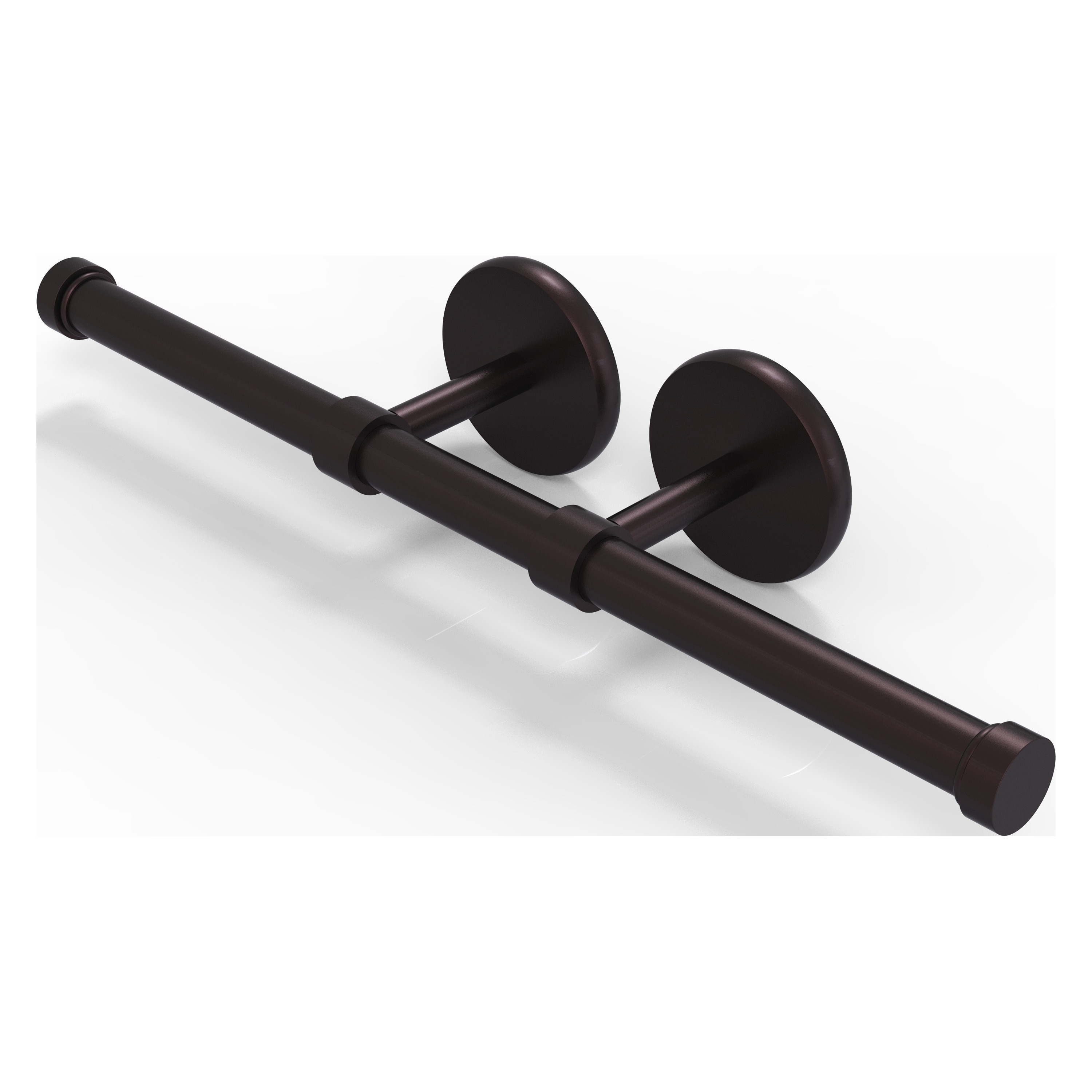 Allied Brass P1000-24-2-ABZ Prestige Skyline Antique Bronze Wall mount Double post Toilet Paper Holder 2 -Rolls
