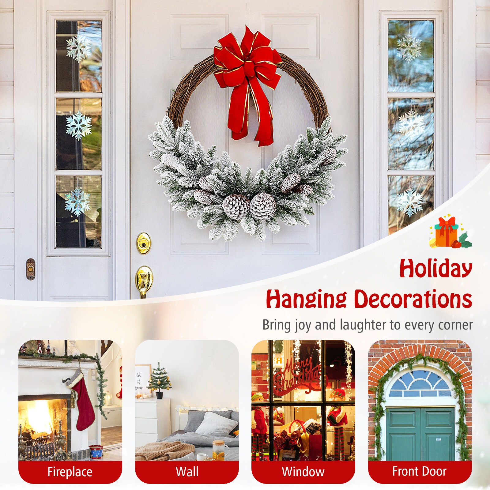 Forclover HYFE-22060 Artificial-Christmas-Wreaths - View #9