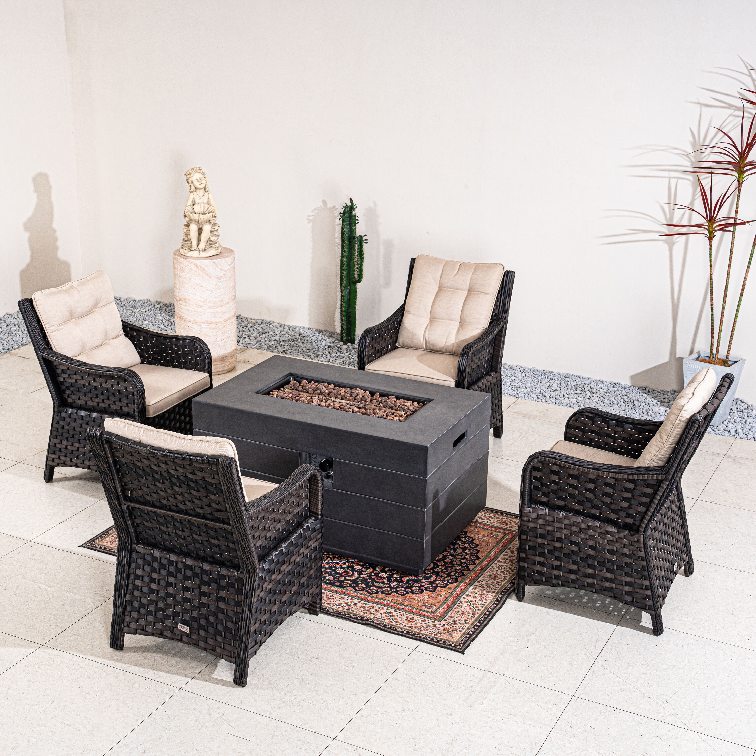 Direct Wicker DWG-2150DG013B Patio-Conversation-Sets - View #7