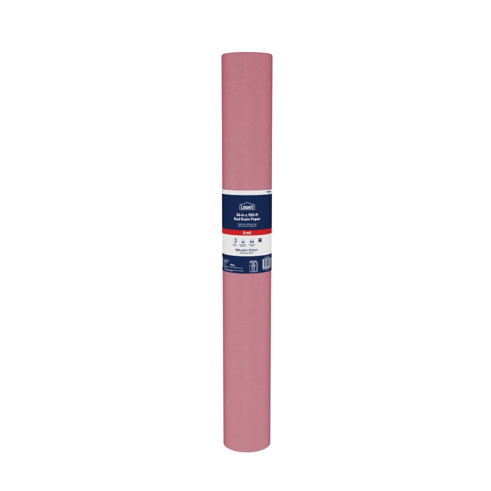 Lowe's Red Rosin Floor Protection 36-in x 100-ft Non-adhesive Red rosin paper