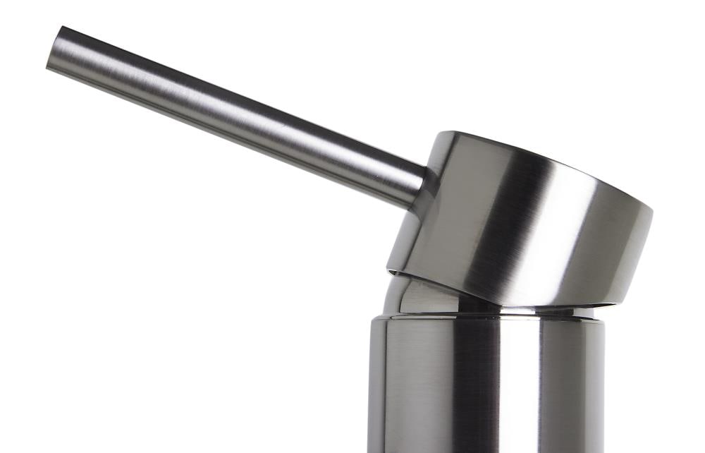 Tall Brushed Nickel Single Lever Bathroom Faucet