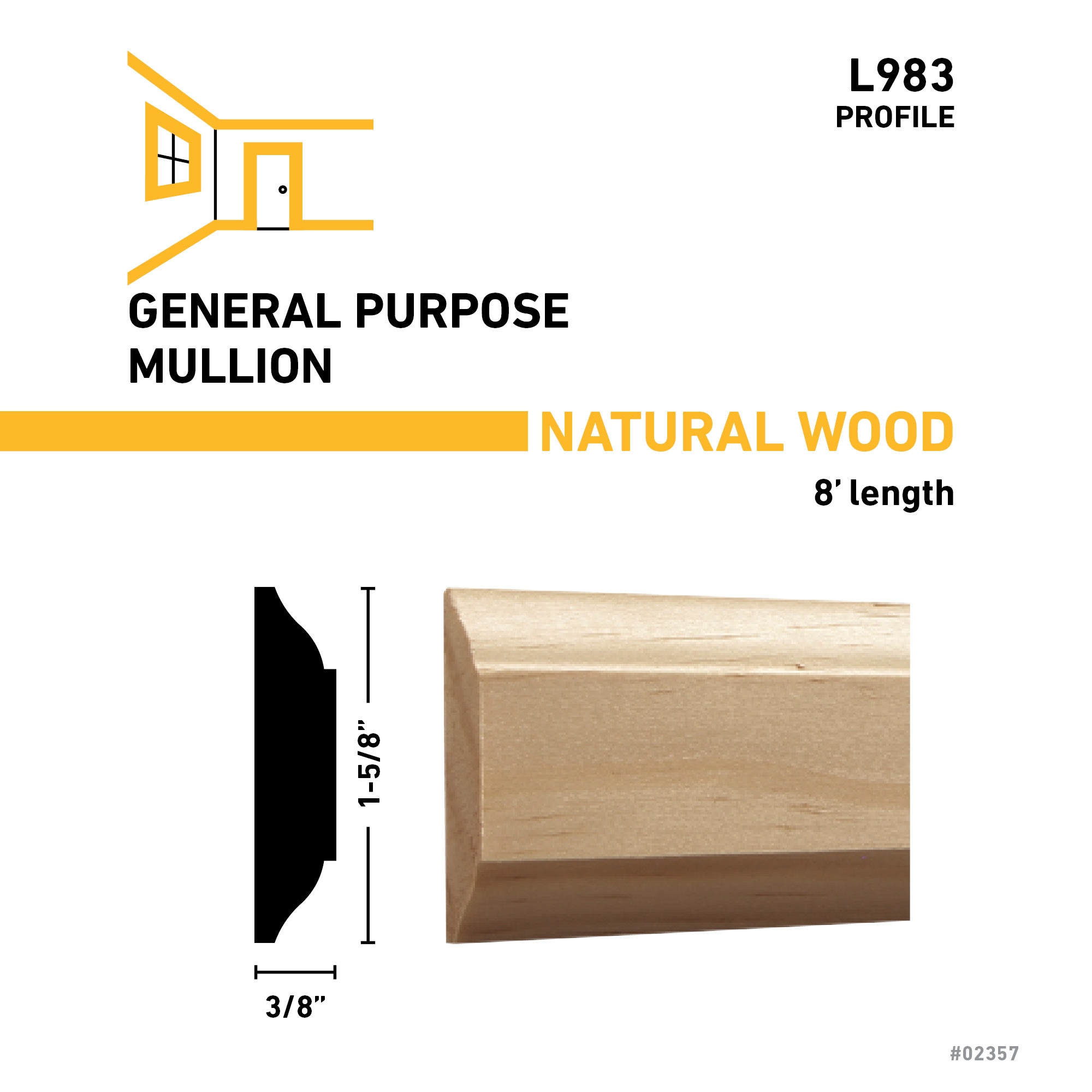 RELIABILT L 983 8PINE Window-Door-Casings - View #2