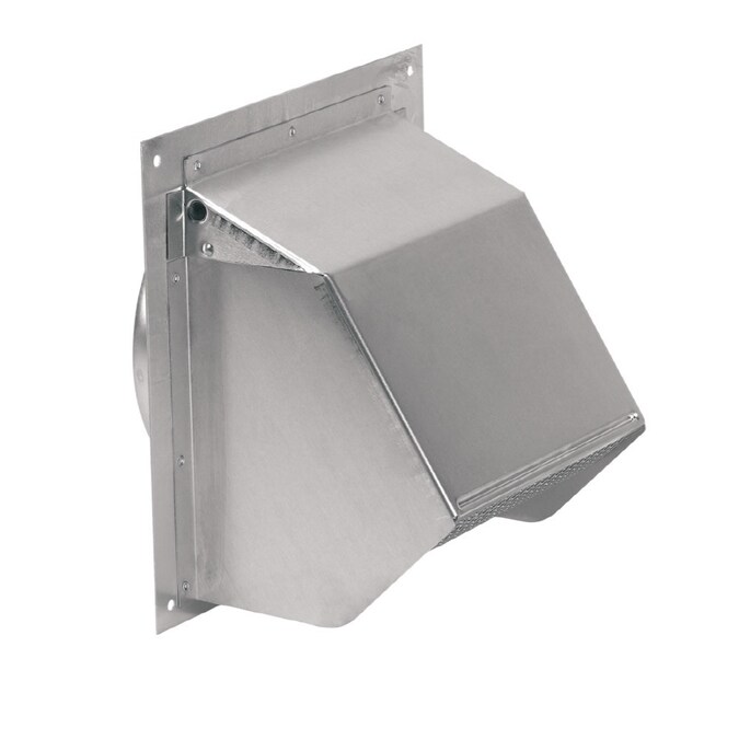 Broan 6 In Aluminum Hood With Pest Guard Dryer Vent Cap The Caps Department At Com - Exterior Wall Vent Covers Lowe S