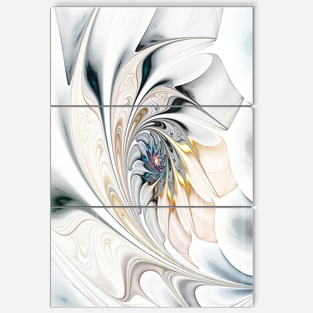 Designart 36-in H x 28-in W Floral Metal Print in the Wall Art ...