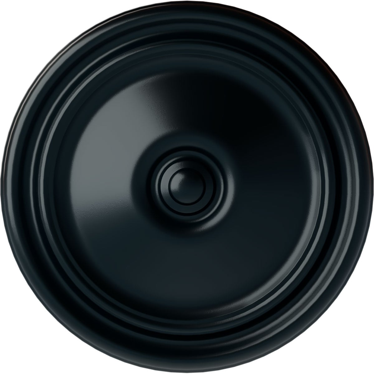 Ekena Millwork CM12RENSF Reece 12-in W x 12-in L Painted Night Shade Polyurethane Whole Ceiling Medallion