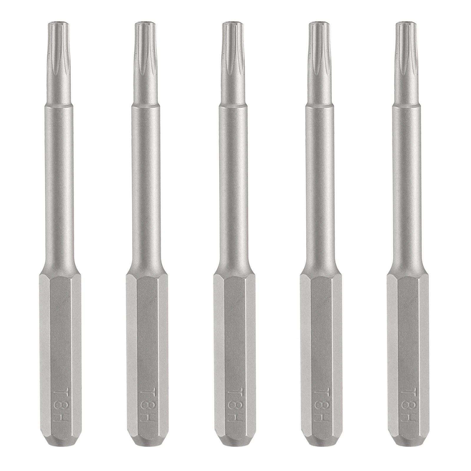 Harfington 5pcs T8H Torx Screwdriver Bit 5/32 Inch Hex Shank 45mm/1.77 ...