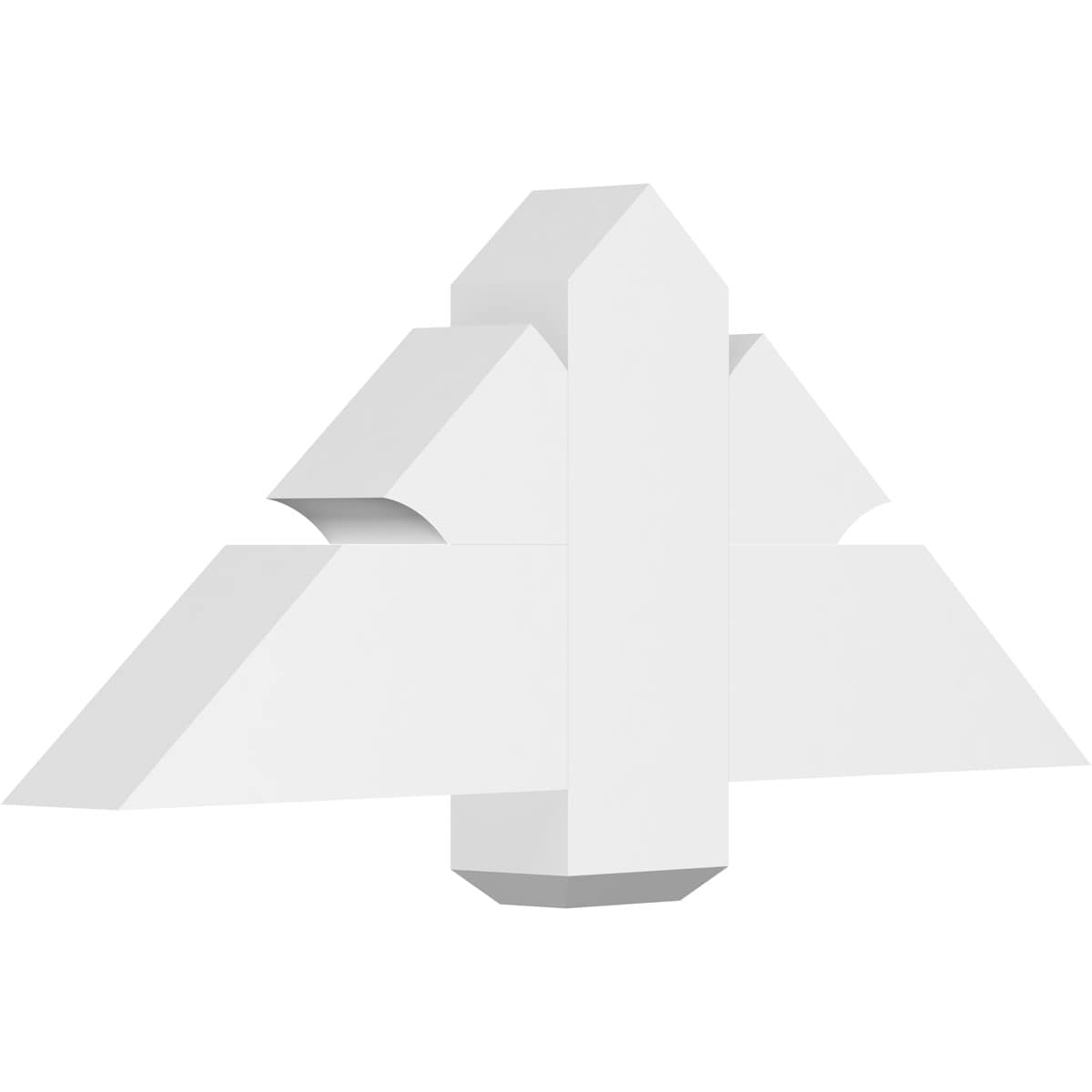 Ekena Millwork GBP036X15X0406RED00 Redmond White PVC Gable bracket