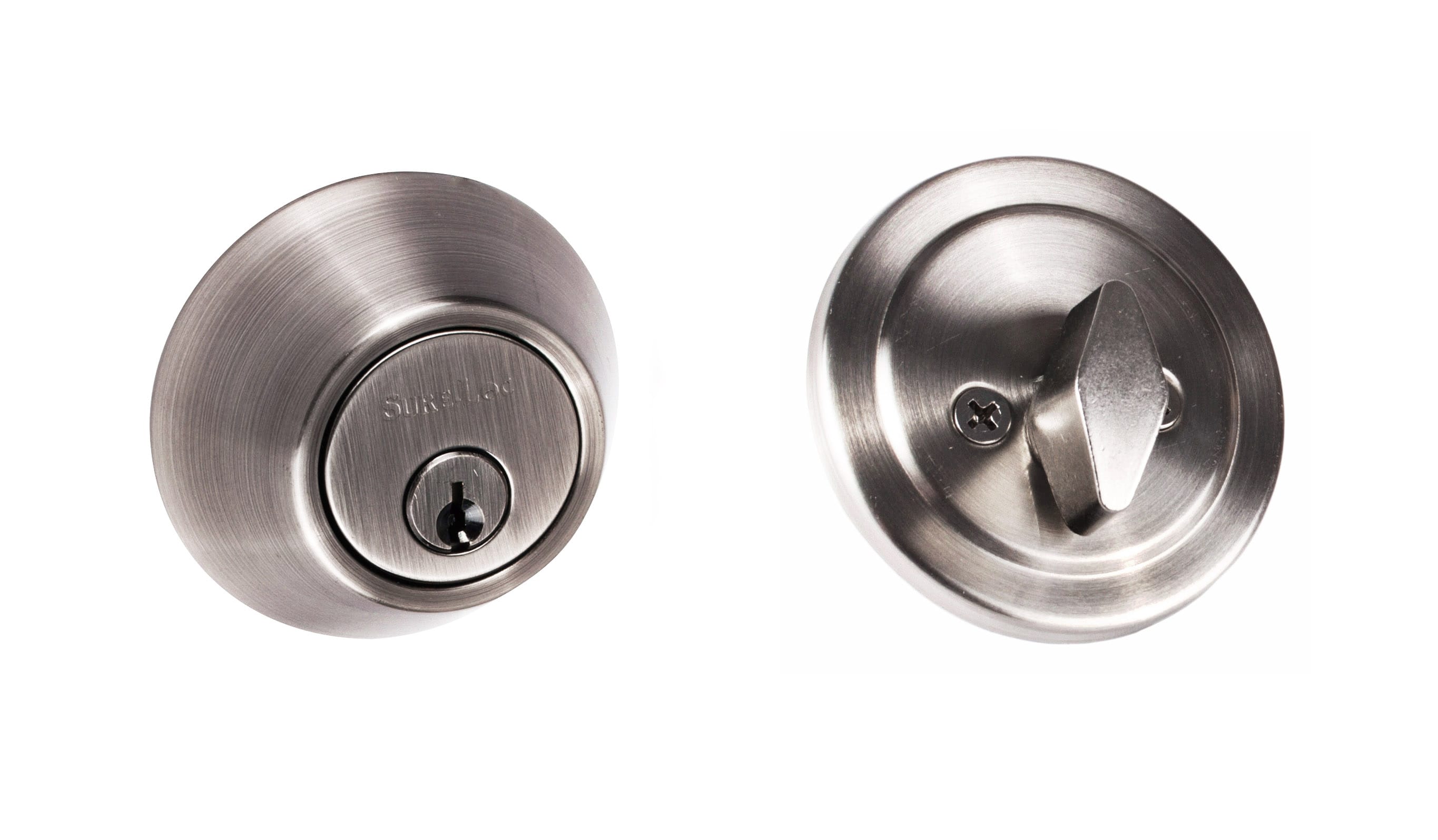 Sure-Loc Hardware DB201 15A Deadbolts Antique Nickel Single Cylinder Deadbolt