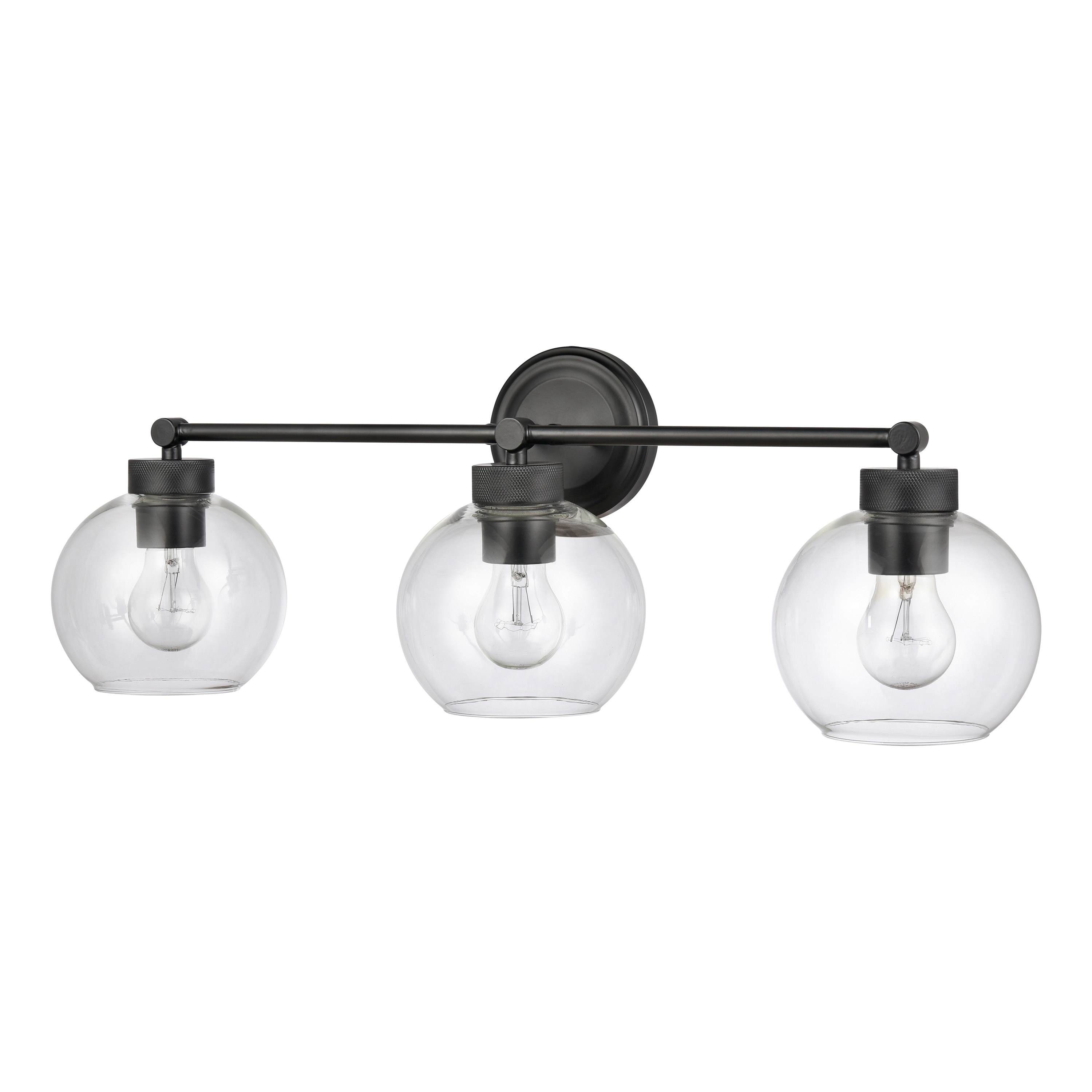 Millennium Lighting 99103-MB Jonatan 25-in 3 -Light Matte Black Modern/contemporary Vanity light