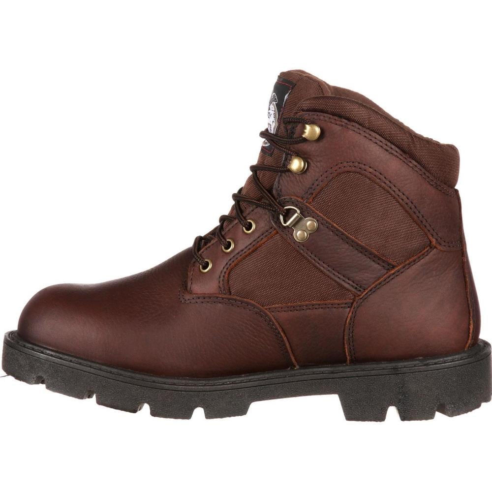 Georgia Boot Men's Brown Waterproof Steel Toe Boots Size: 9 Medium In ...