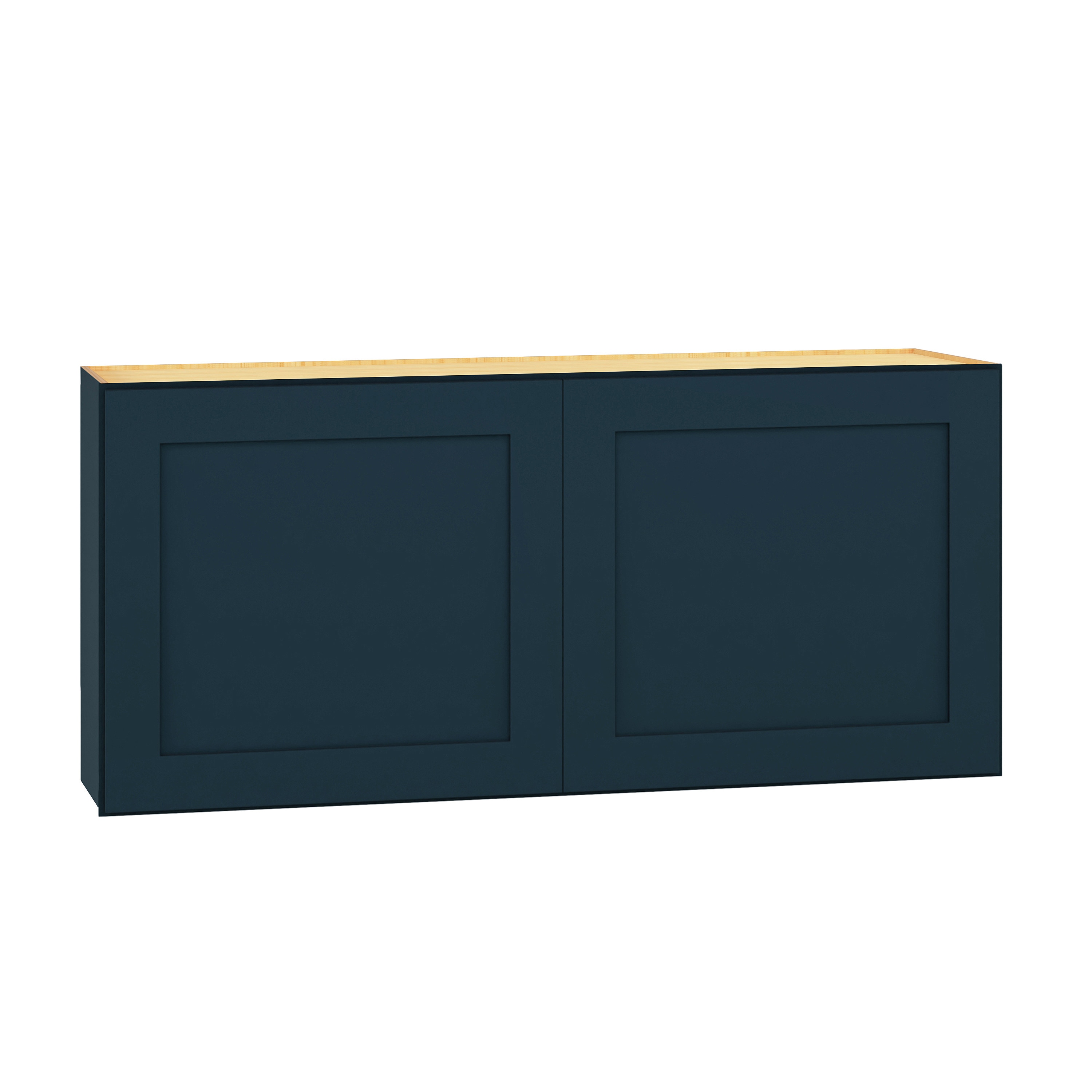 Diamond Express 330 W391824 Jamestown 39-in W x 18-in H x 24-in D Regatta Blue Wall Fully assembled Plywood Cabinet (Recessed Panel Shaker)