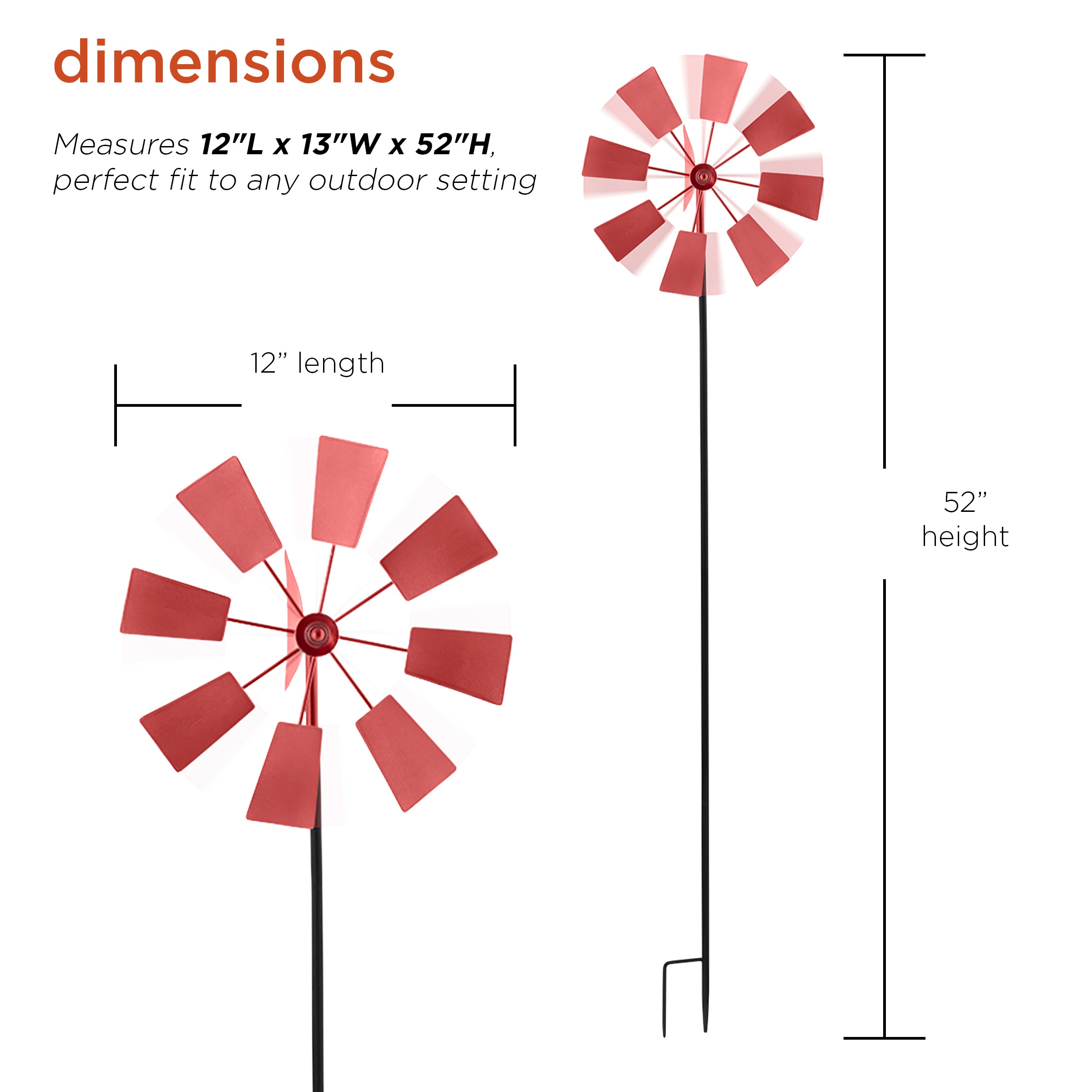 Alpine Corporation KIY102RD Wind-Spinners - View #3