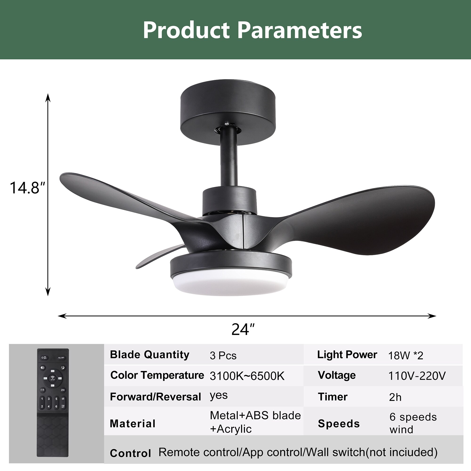Bybafun YB5700104 Ceiling-Fans - View #2