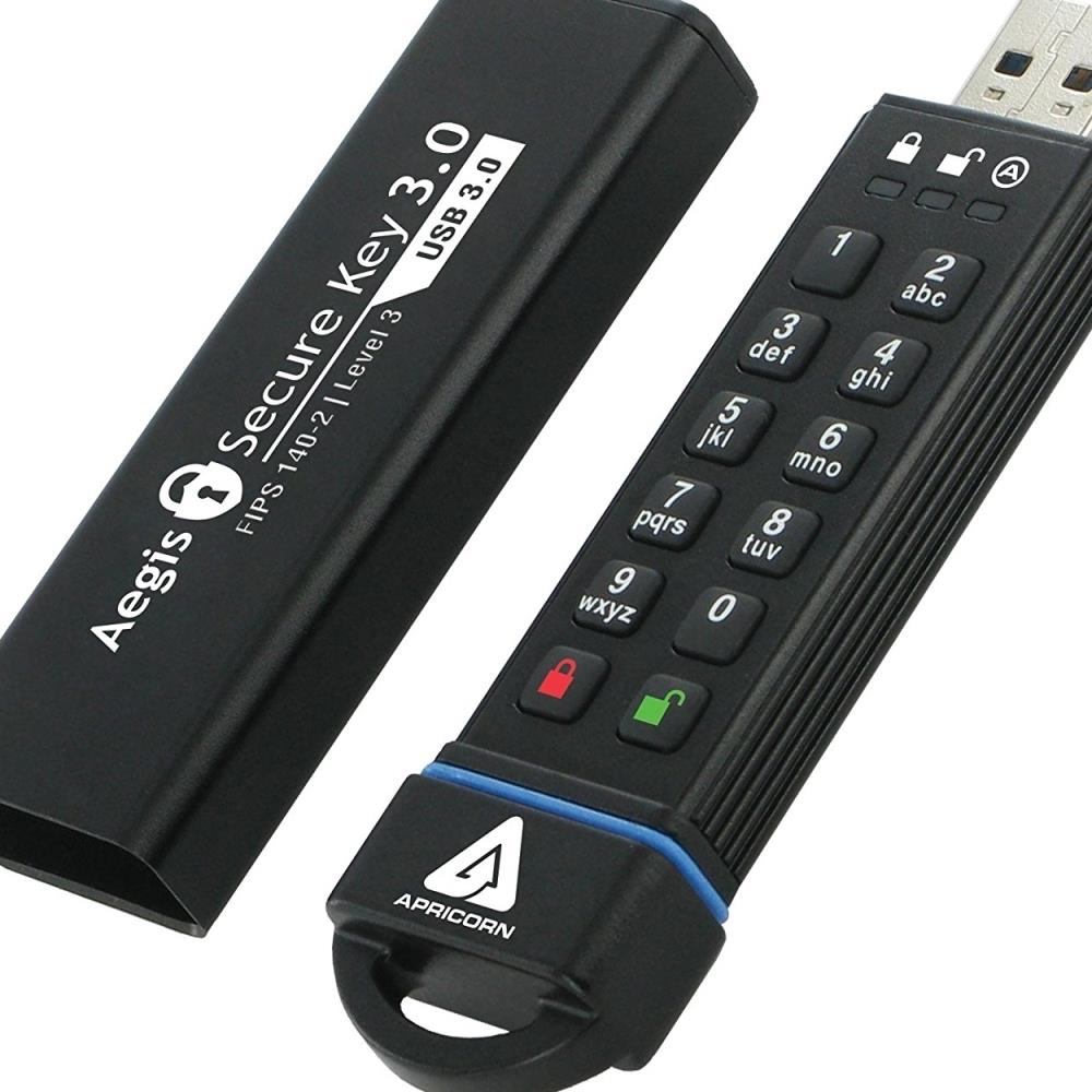  ISTR34573 Apricorn Mass Storage ASK3-16GB 16GB 256-Bit AES XTS Hardware Encrypted Secure USB 3.0 Memory Key