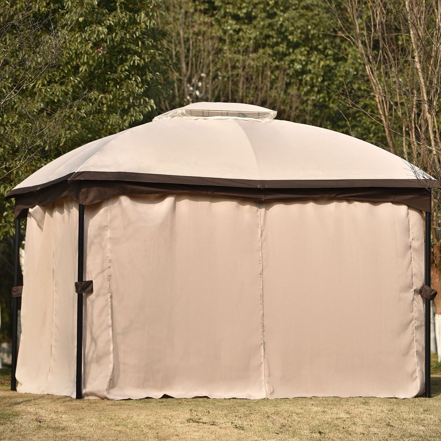 SINOFURN SYA020159BG Wood-Resin-Gazebos - View #5