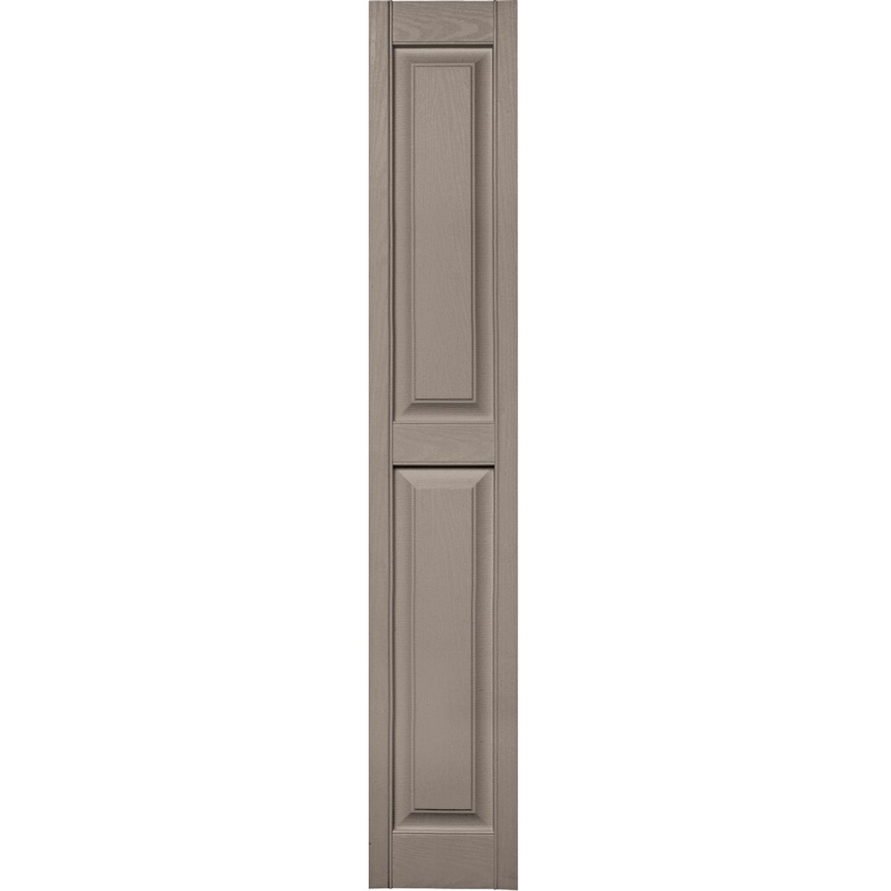 Vantage V4711271008 12-in W x 71.75-in H Clay Raised panel Exterior Shutters ( 1 -Pack )
