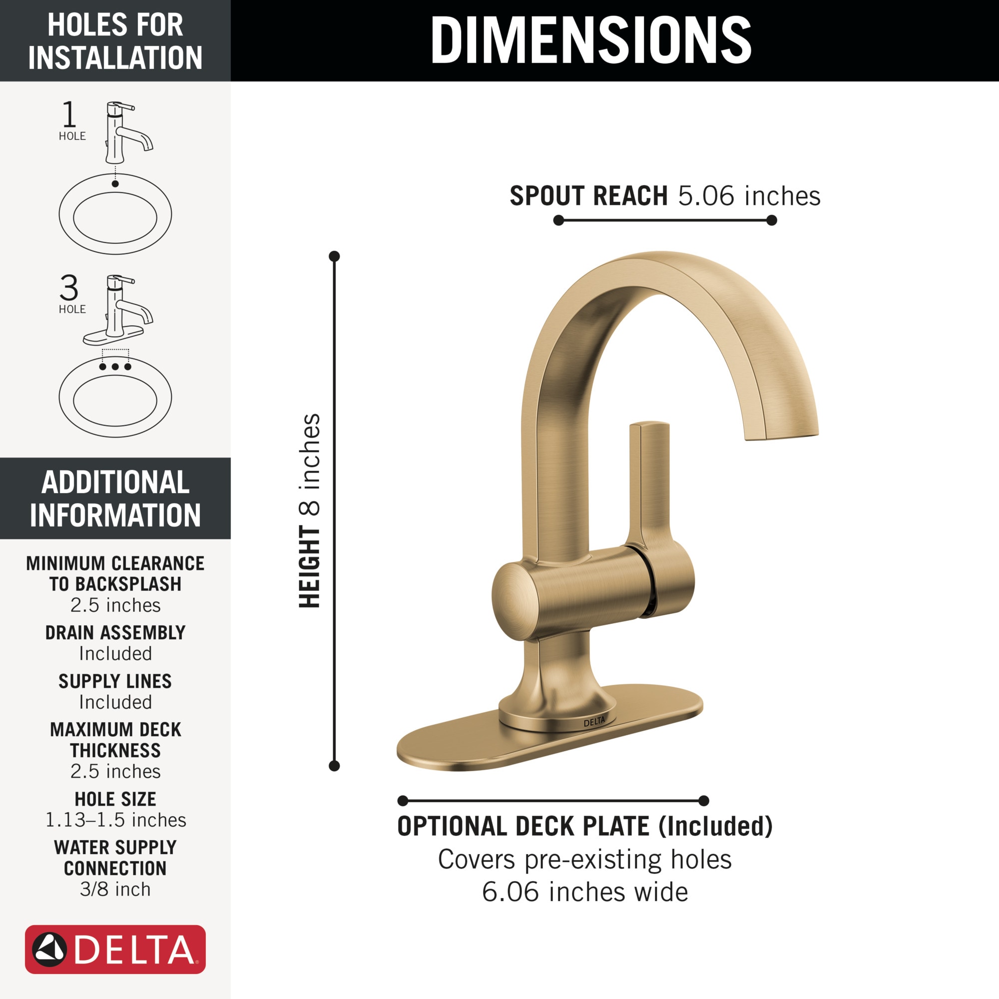 Delta 15855LF-CZ Lavatory-Faucets - View #4