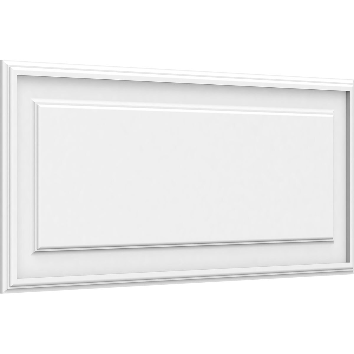 Ekena Millwork WALP38X16X062LEG 38-in x 16-in Smooth Paintable/Stainable White PVC Fretwork Wall Panel (