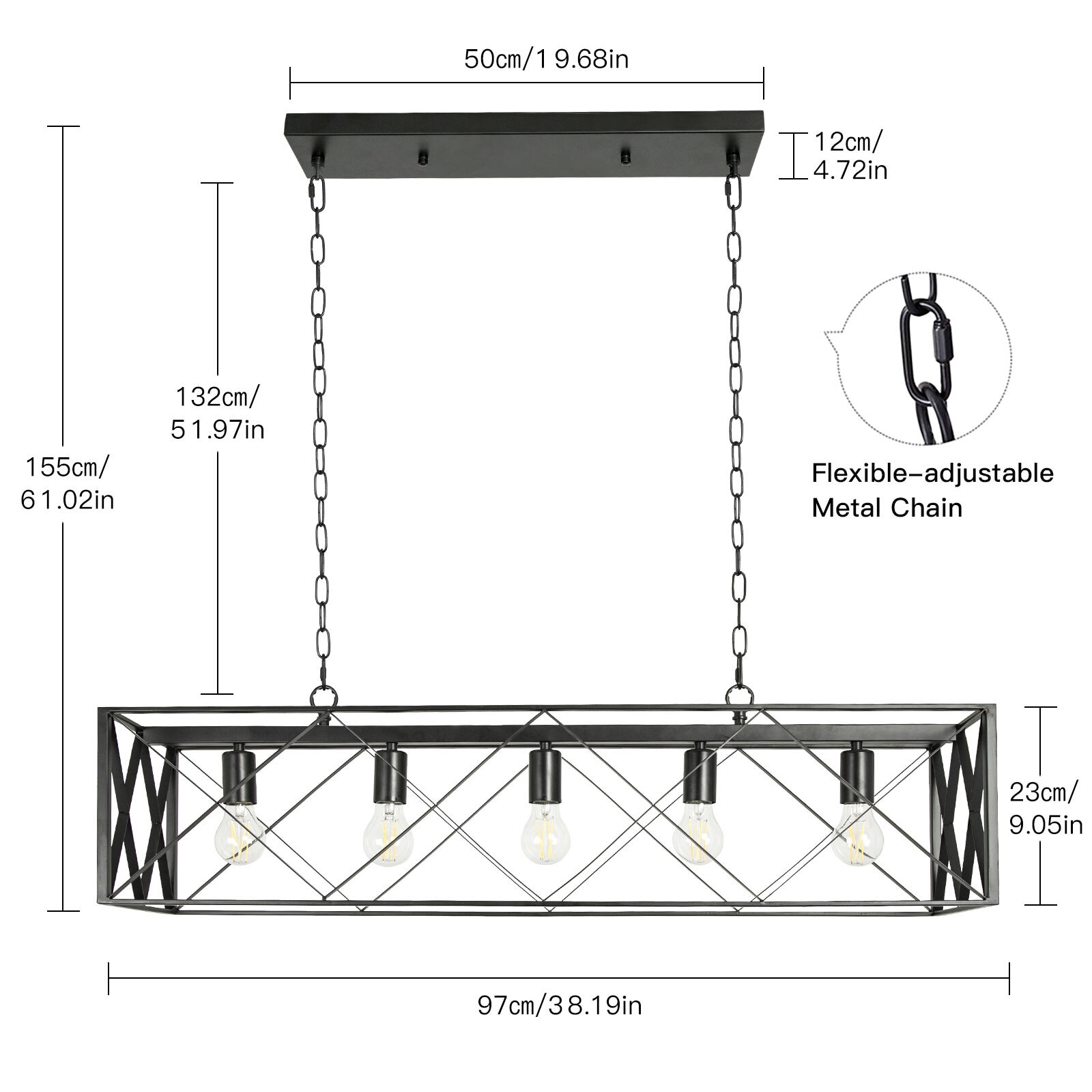 Depuley WS-FND55-60B Pendant-Lights - View #12