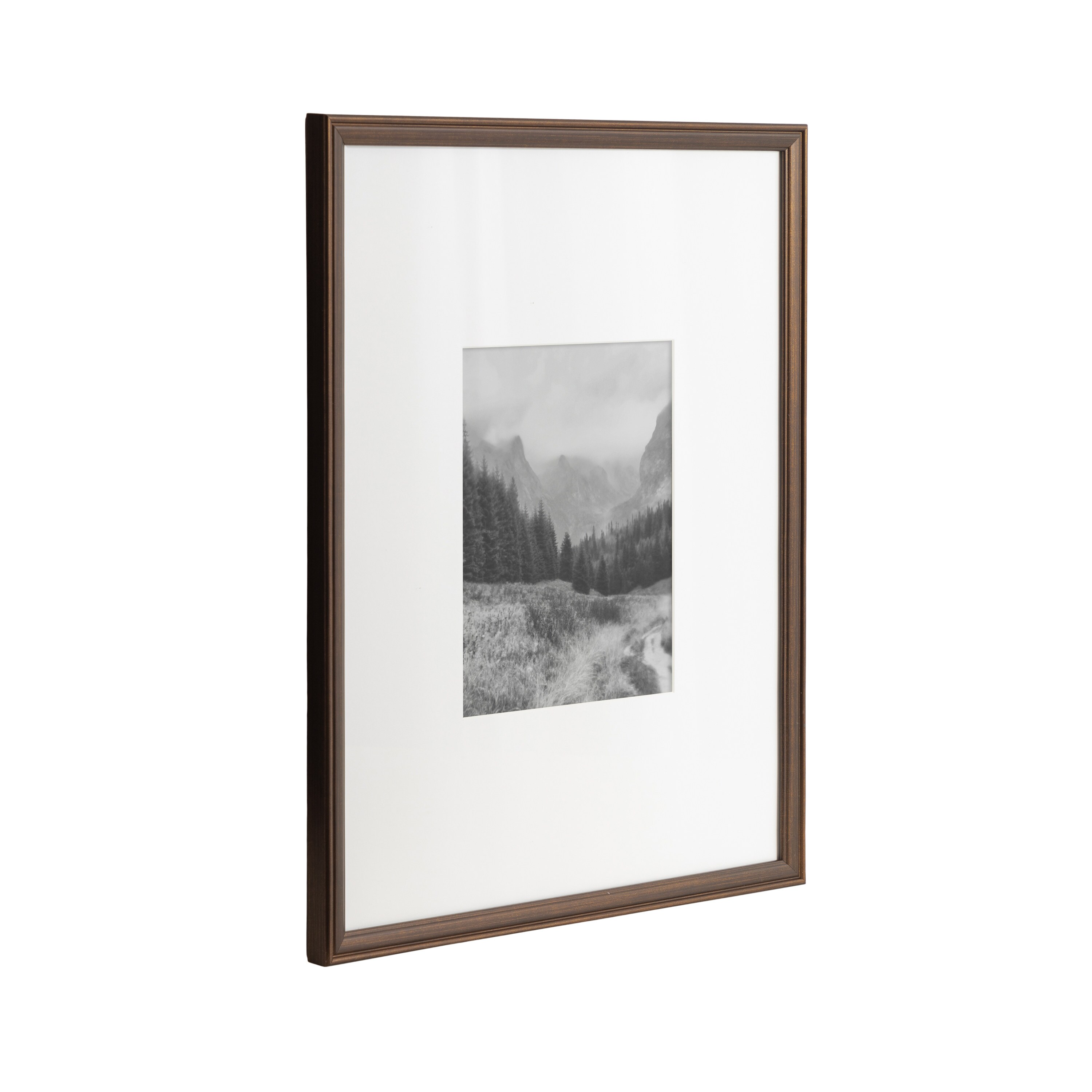 Adlynn Bronze Polystyrene 16"x20" Matted Picture Frames Set of 3