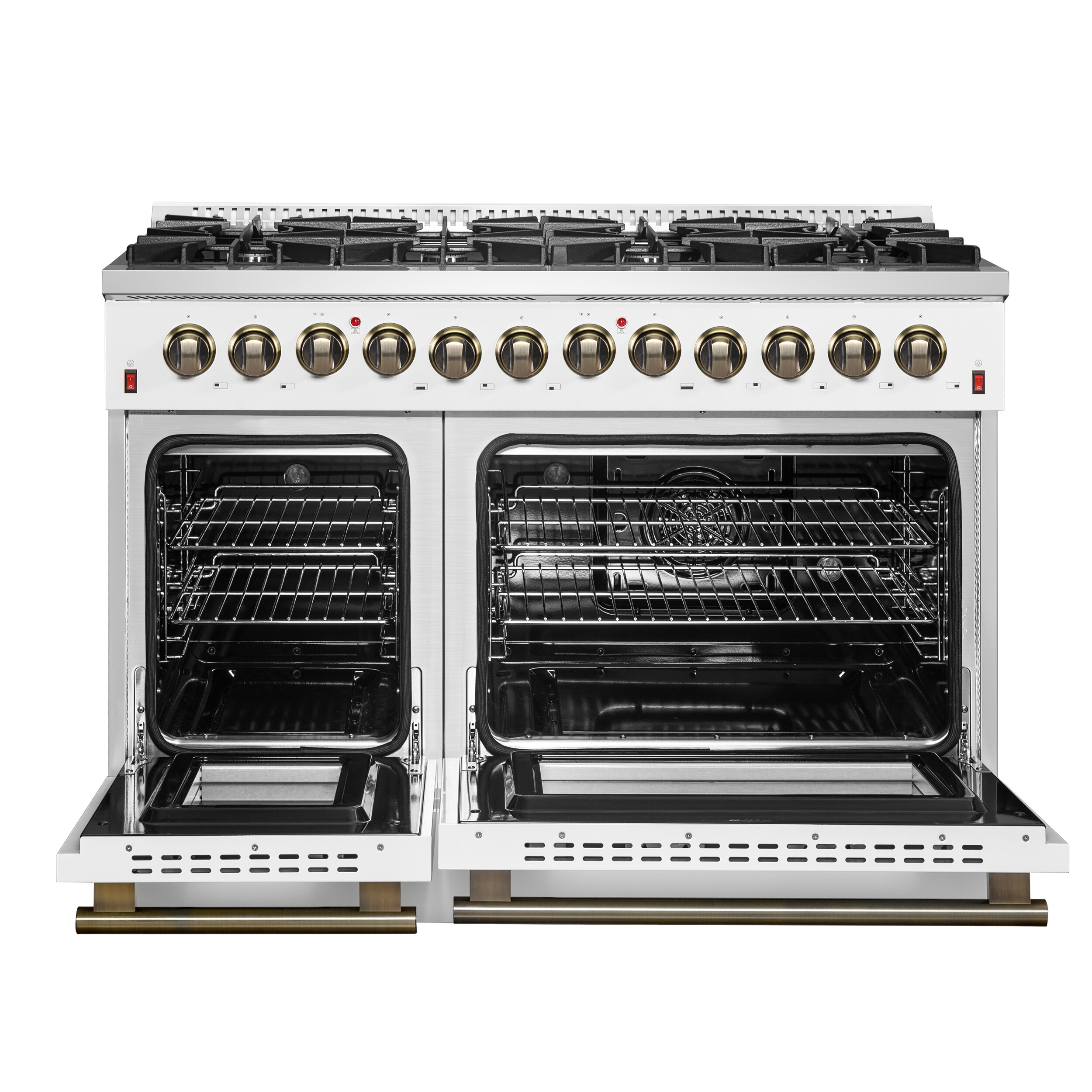 FORNO FFSGS6156-48WHT Double-Dual-Fuel-Ranges - View #4