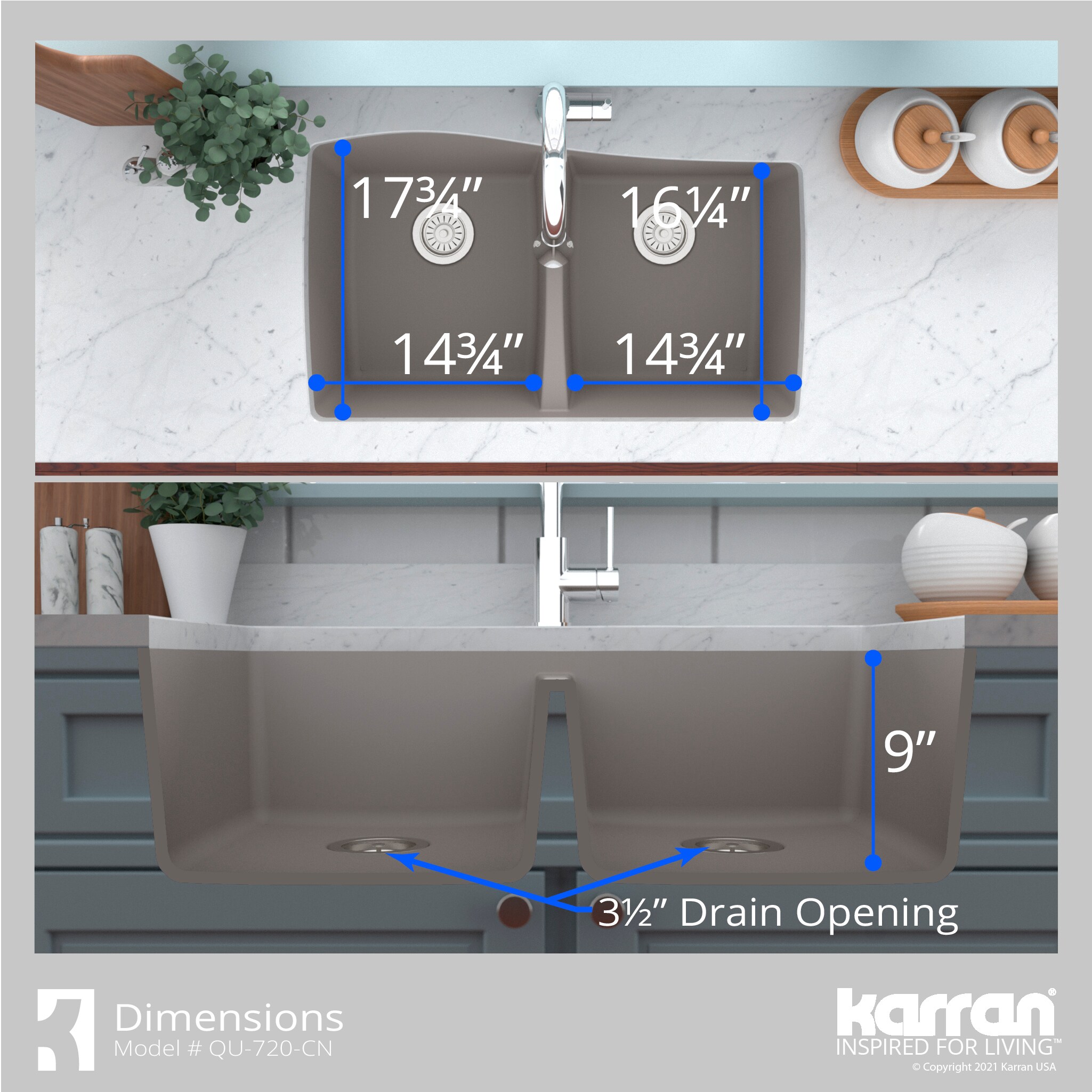 Karran QU-720-CN Kitchen-Sinks - View #8