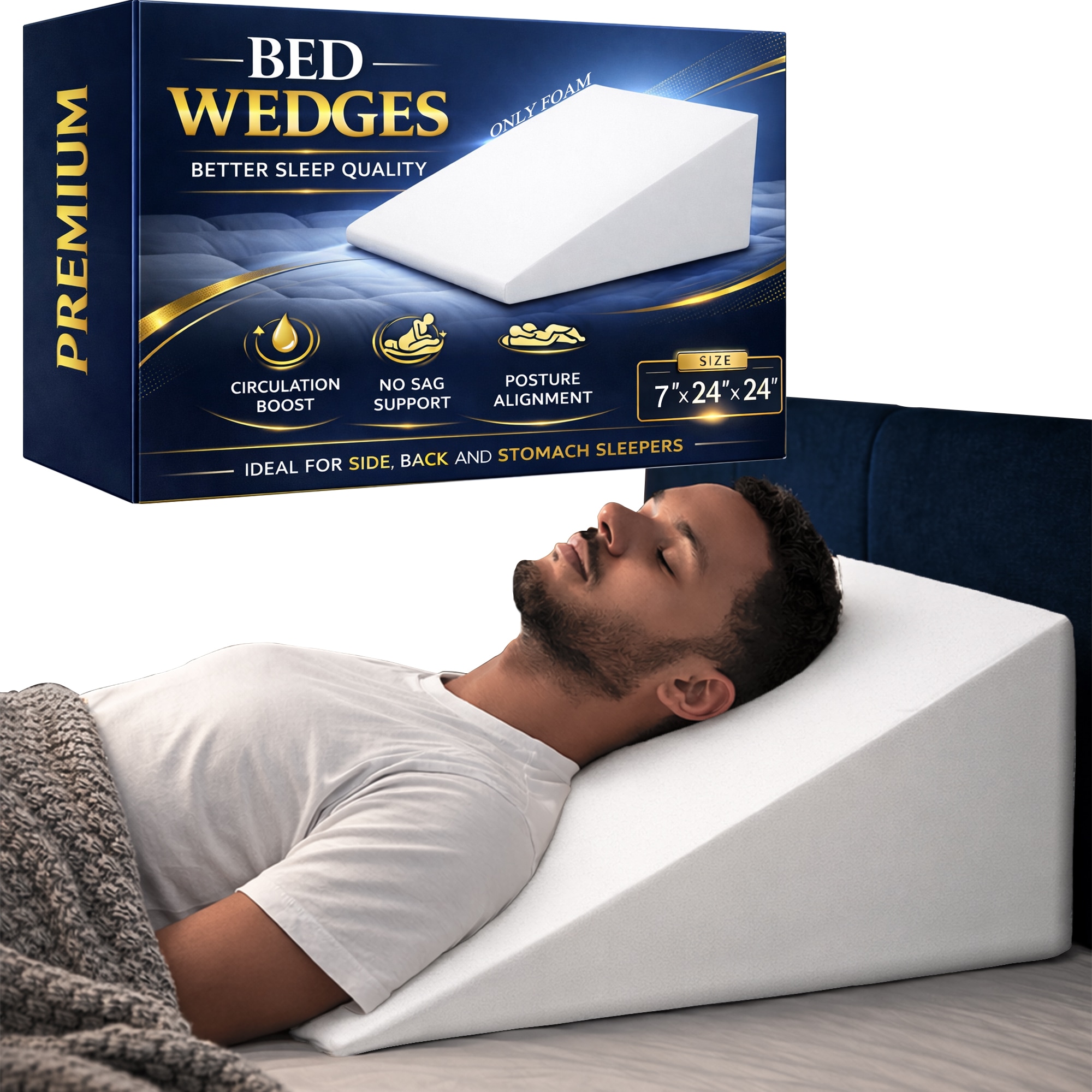 Glance Specialty Medium Memory foam Bed Pillow