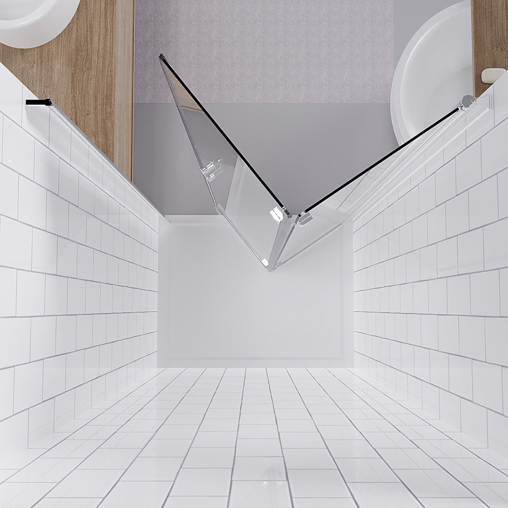 Lordear LD-ZDM6603BN Shower-Doors - View #3
