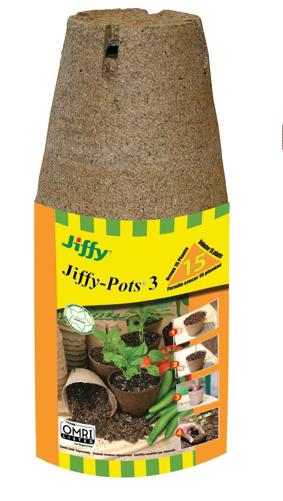Jiffy Peat Round Pots - 3 - Grow Organic