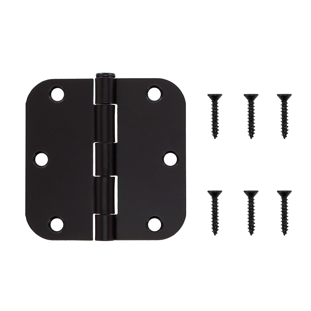 RELIABILT 3-1/2-in H x 5/8-in Radius Oil-Rubbed Bronze Mortise Interior Door Hinge #605666