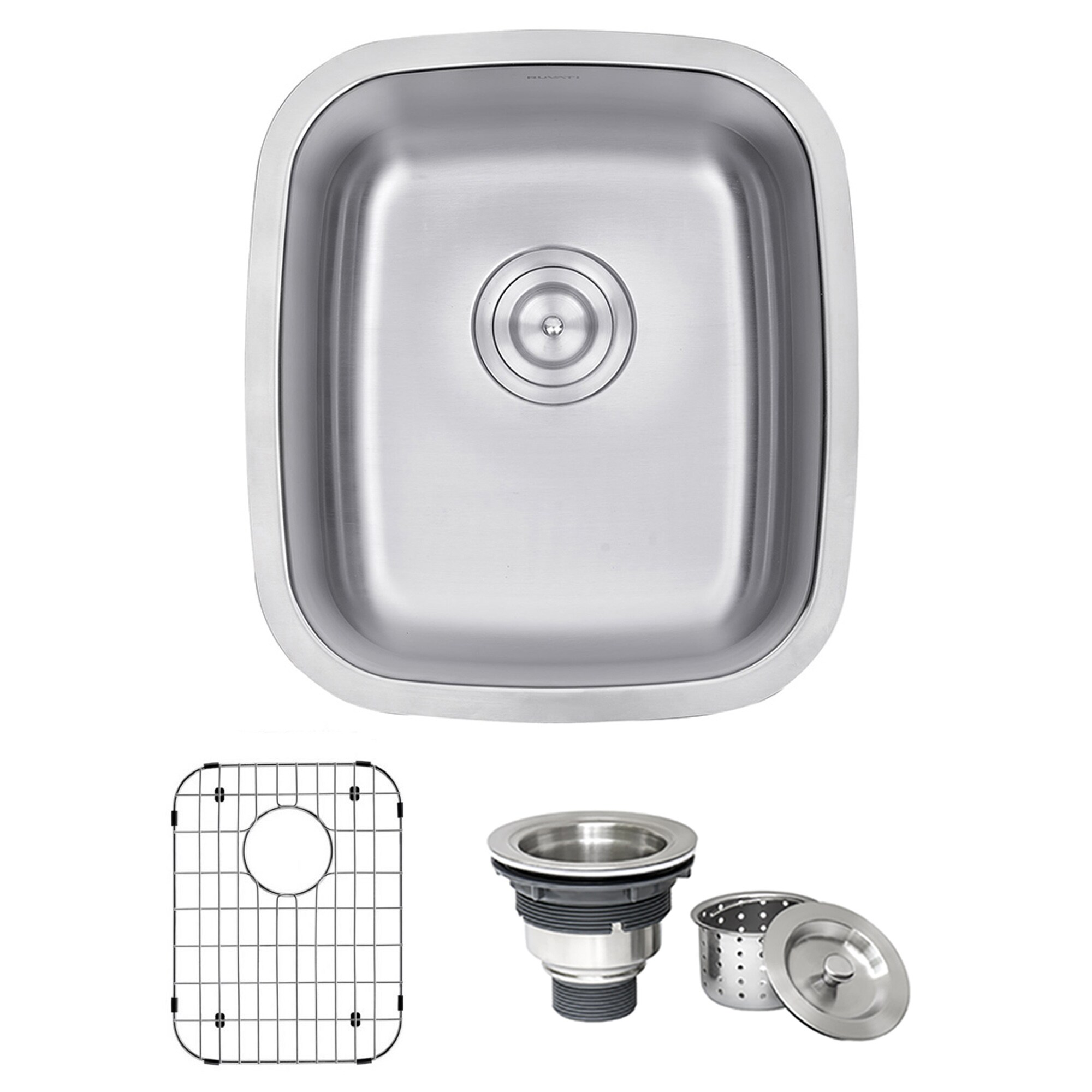 Ruvati 15 x 18 Inch Stainless Steel Undermount Bar Sink