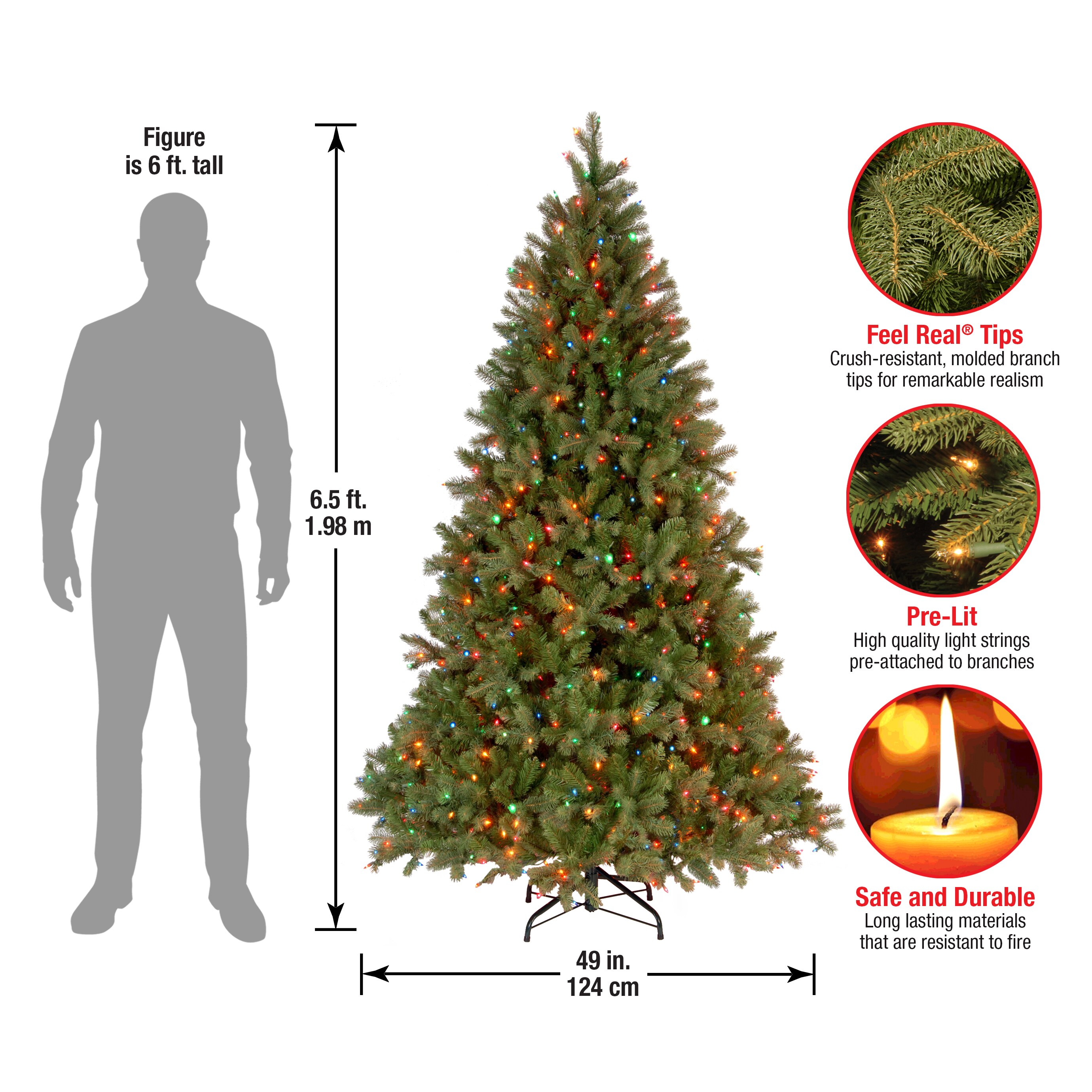 National Tree Company PEDD1-325-65 Artificial-Christmas-Trees - View #6