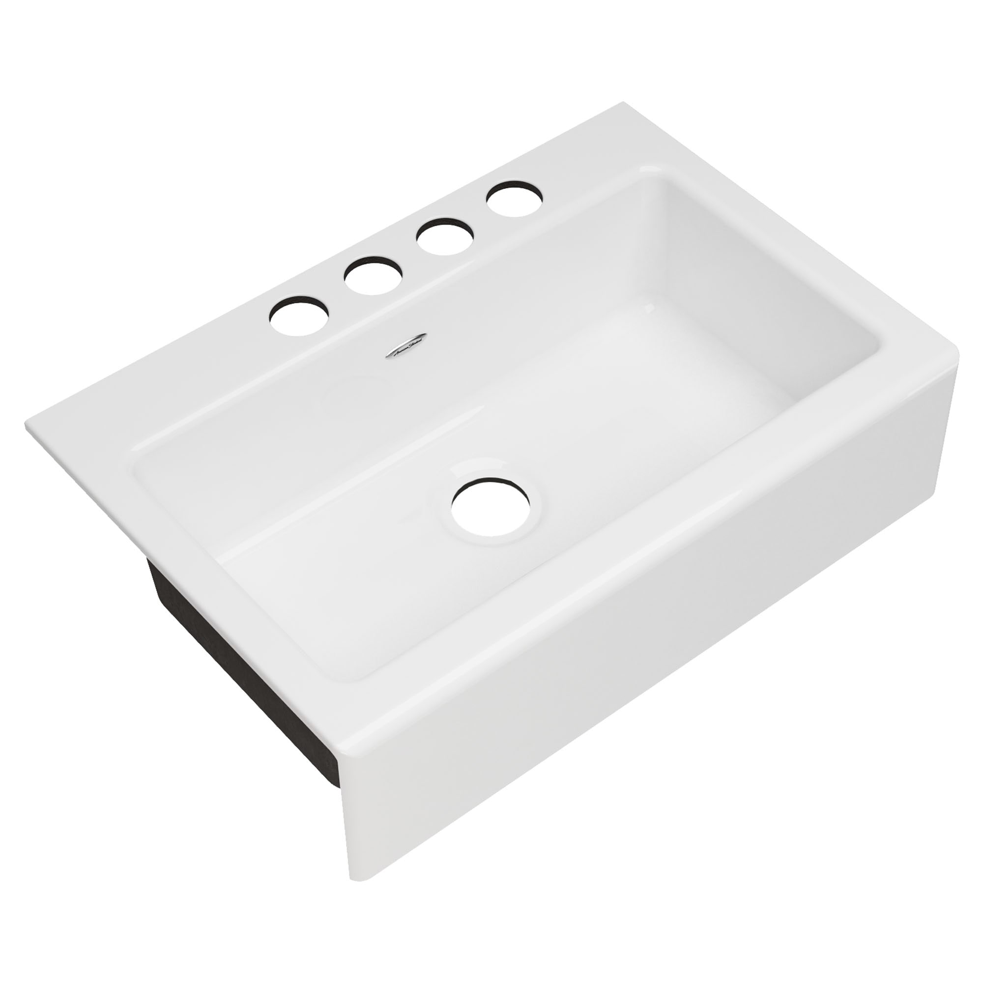 Delancey 33-Inch Brilliant White Cast Iron Farmhouse Sink