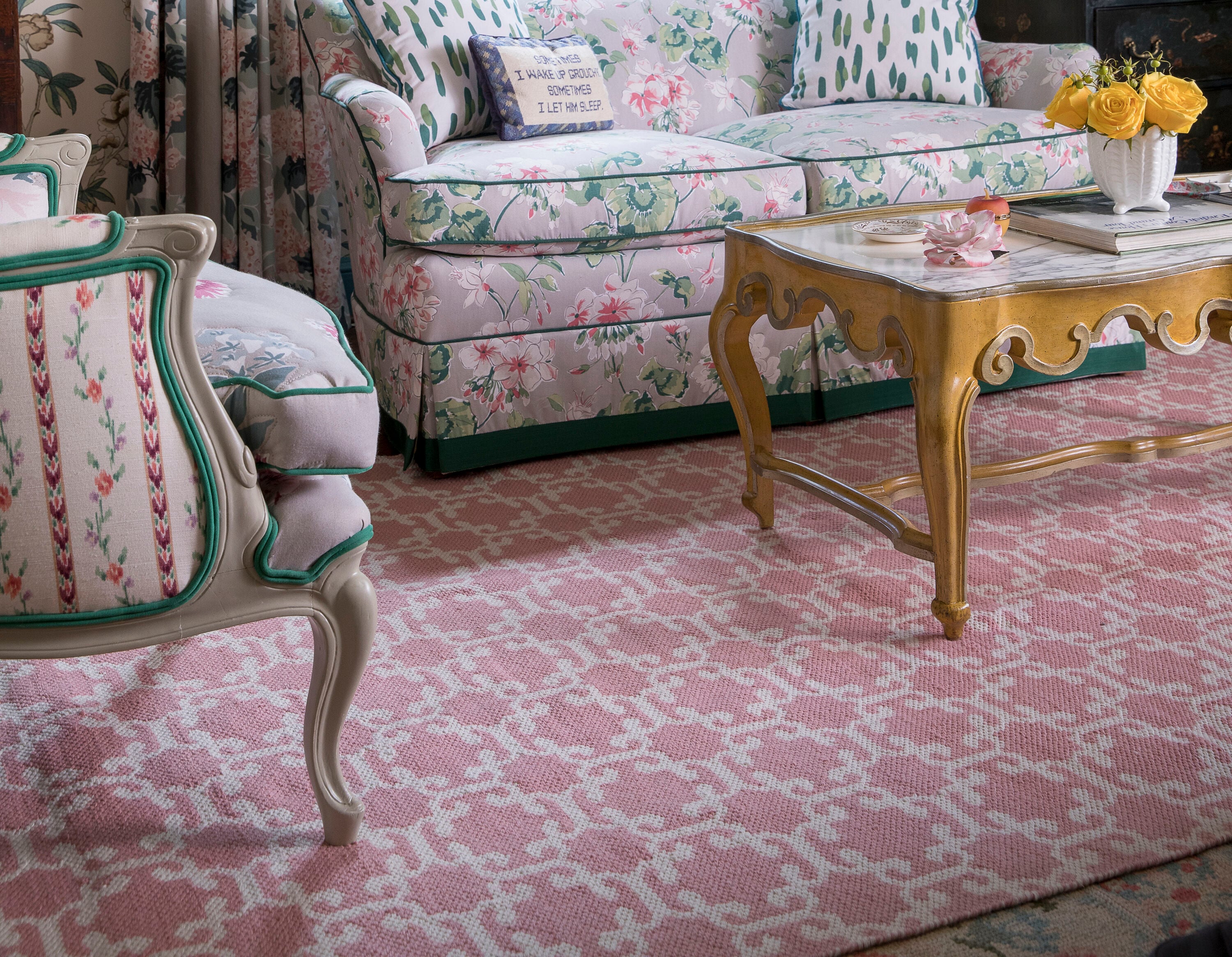 Momeni PAMBEPAM-2PNK2380 Palm Beach 2 x 8 (ft) Polyester Pink Rectangular Indoor/Outdoor Geometric Runner rug