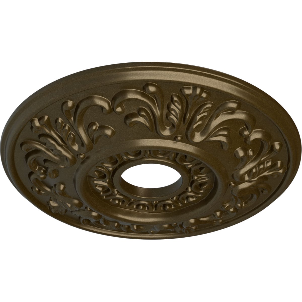 Ekena Millwork CM18VLBRS Ceiling-Medallions - View #2