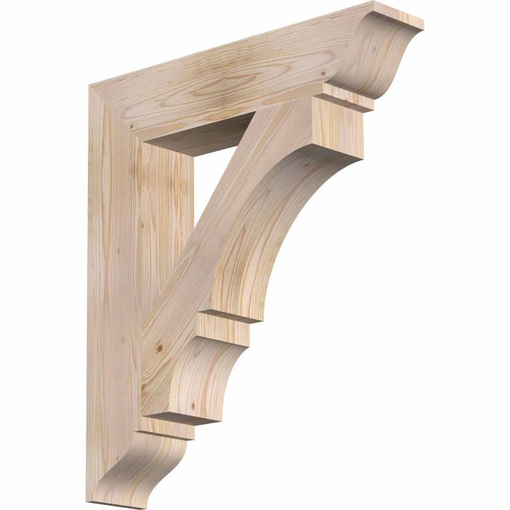 Ekena Millwork BKT06X28X32BOA01SDF Balboa traditional smooth 5-1/2-in x 28-in x 32-in Douglas fir Brown Wood Standard bracket