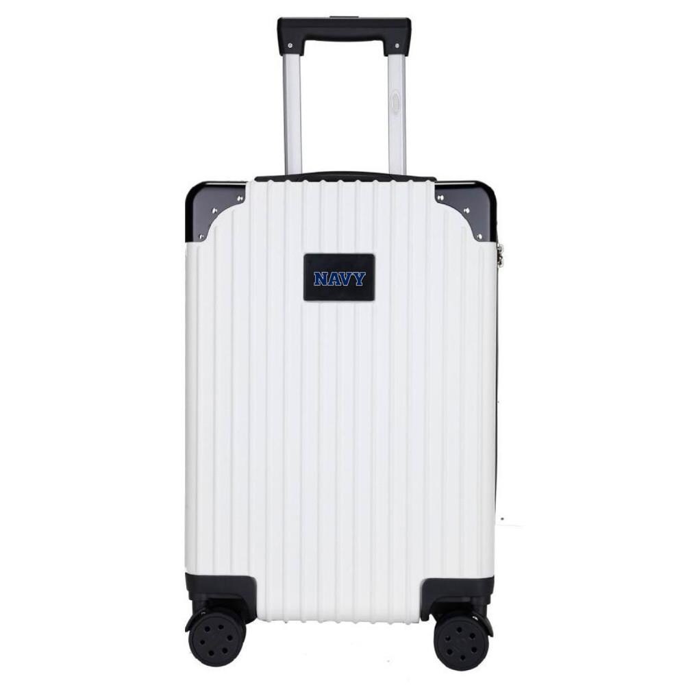 Mojo Licensing CLNVL210_WHITEV2 NCAA Navy Midshipmen 23.75 x 15.5 x 9.75 White Polycarbonate Hardshell Carry-on Bag (1-Bag)